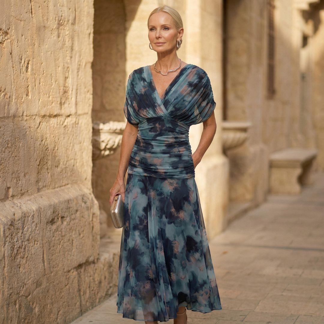 Anna-Berg | Elegant Blue Dress Made to Turn Heads