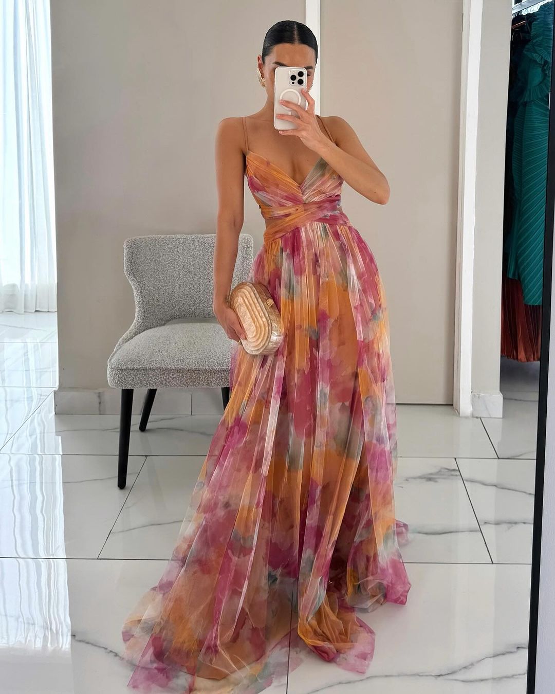 Anna-Berg | Elegant Giselle - Enchanting Maxi Dress With Floral Print