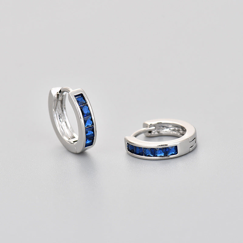 Circle Zircon Earrings