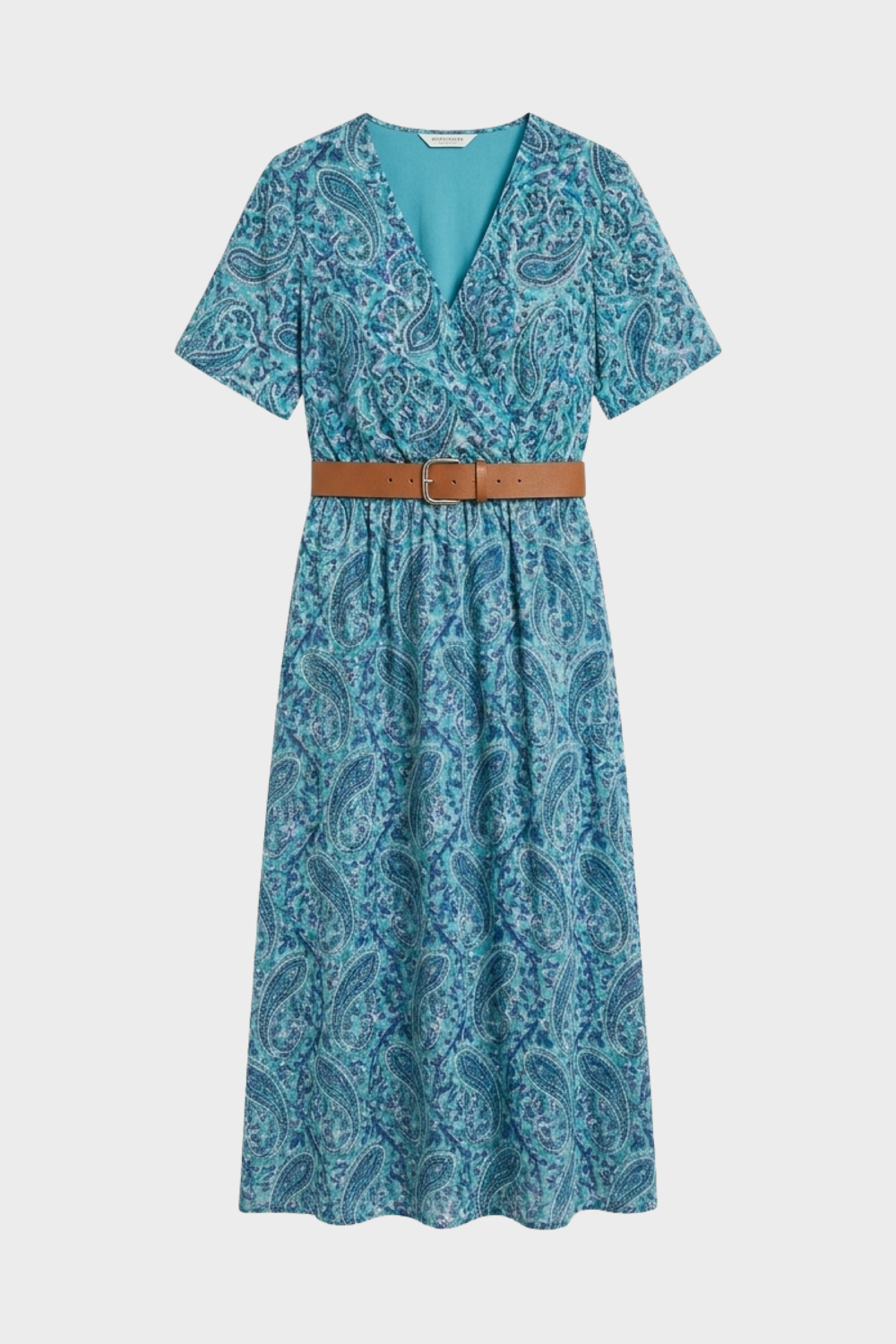 Anna-Berg | Boho Printed Short Sleeve Maxi Dress for Effortless Elegance