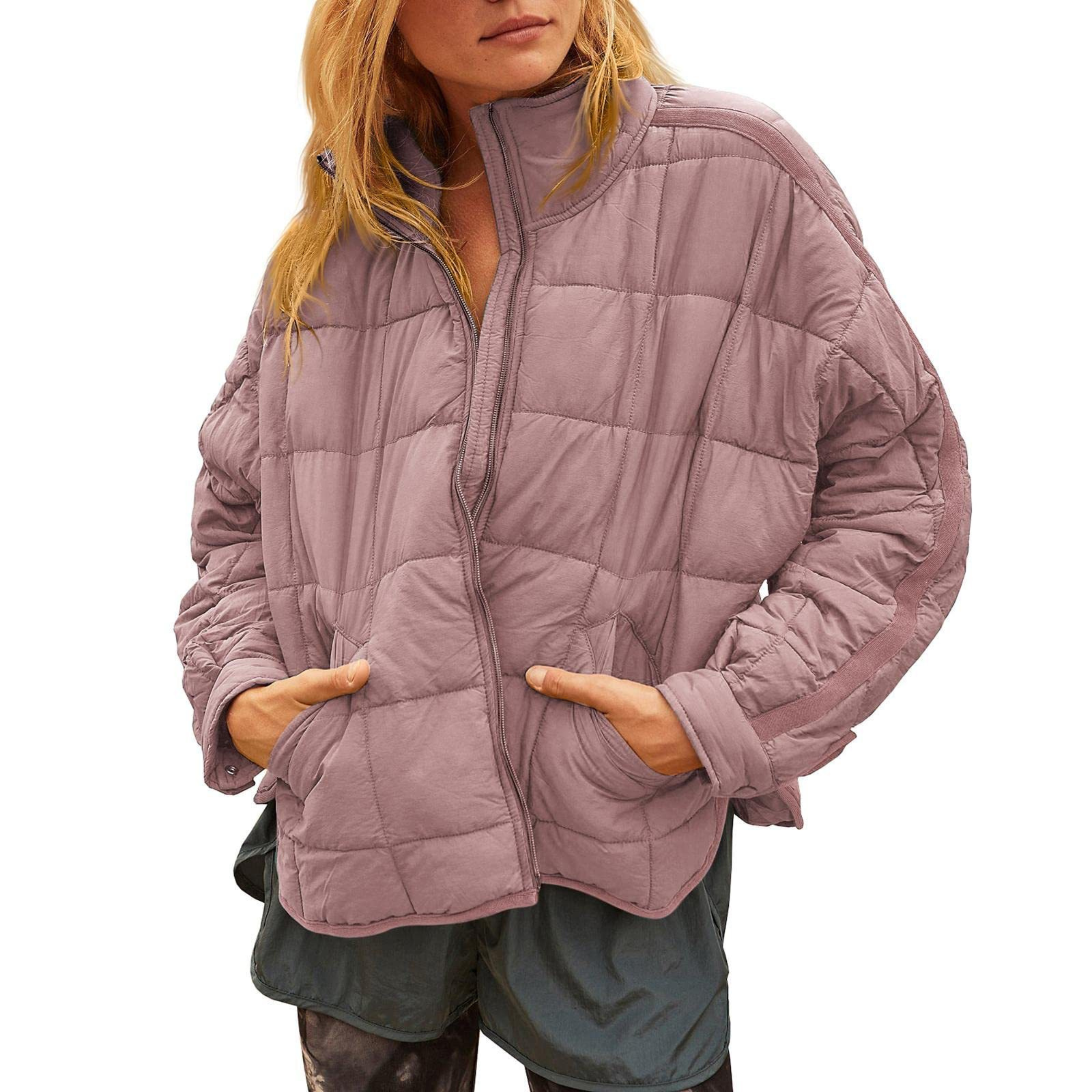 Anna-Berg | Lightweight Compact Zip Puffer Jacket