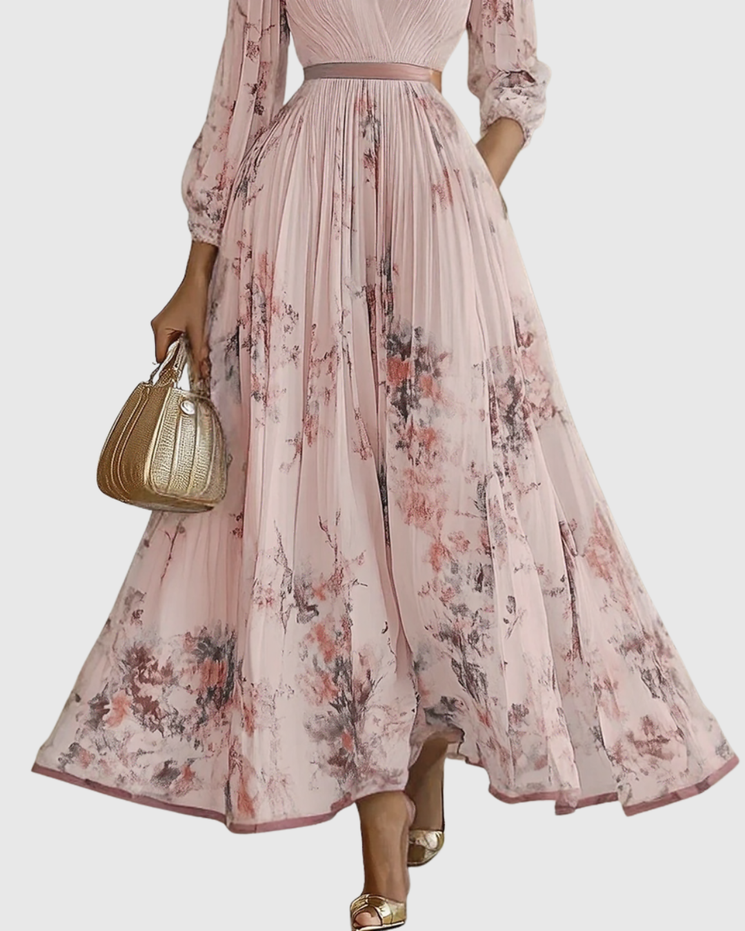 Anna-Berg | Elegant Pleated Maxi Dress Made to Turn Heads