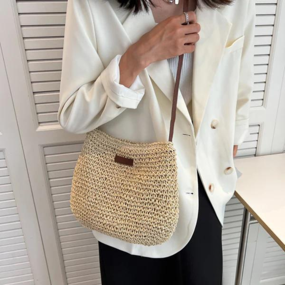 Anna-Berg | Classic Woven Style Shoulder Bag