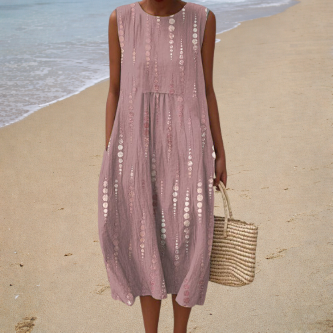 Anna-Berg | Refined Midi Dress for Effortless Elegance