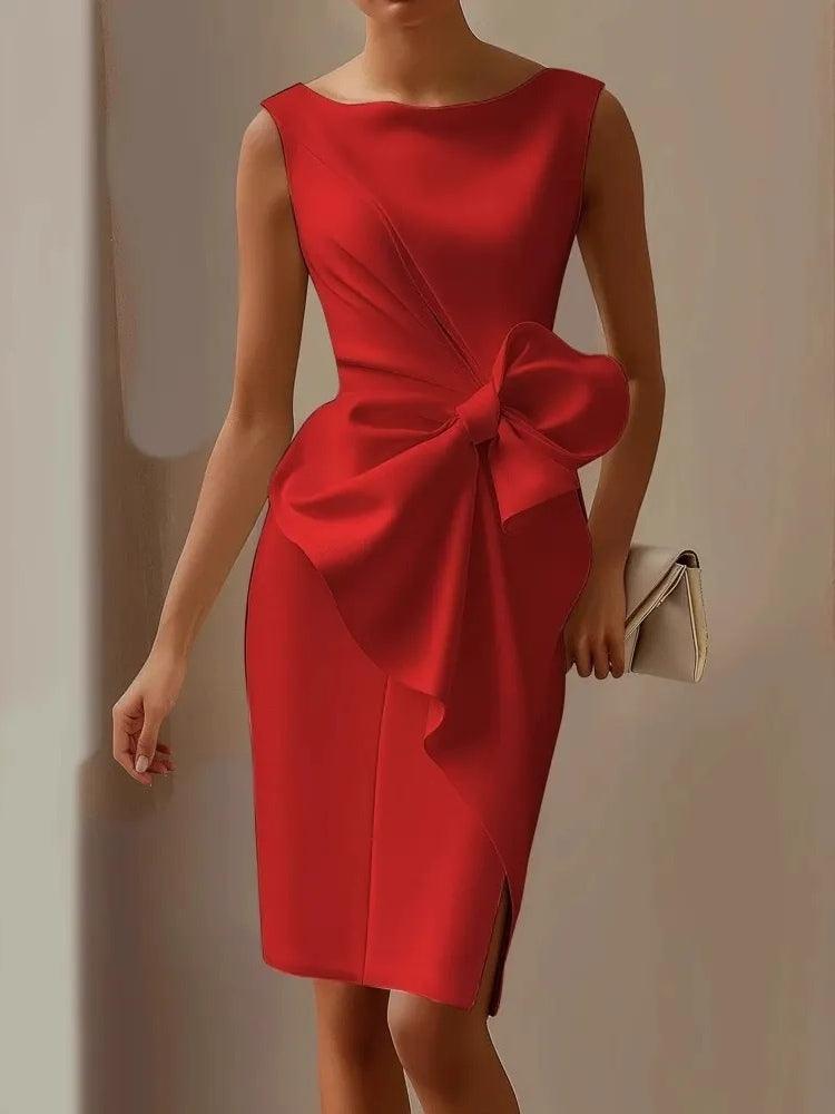 Anna-Berg | Flowing Holiday Mood New Bow Tie Dress