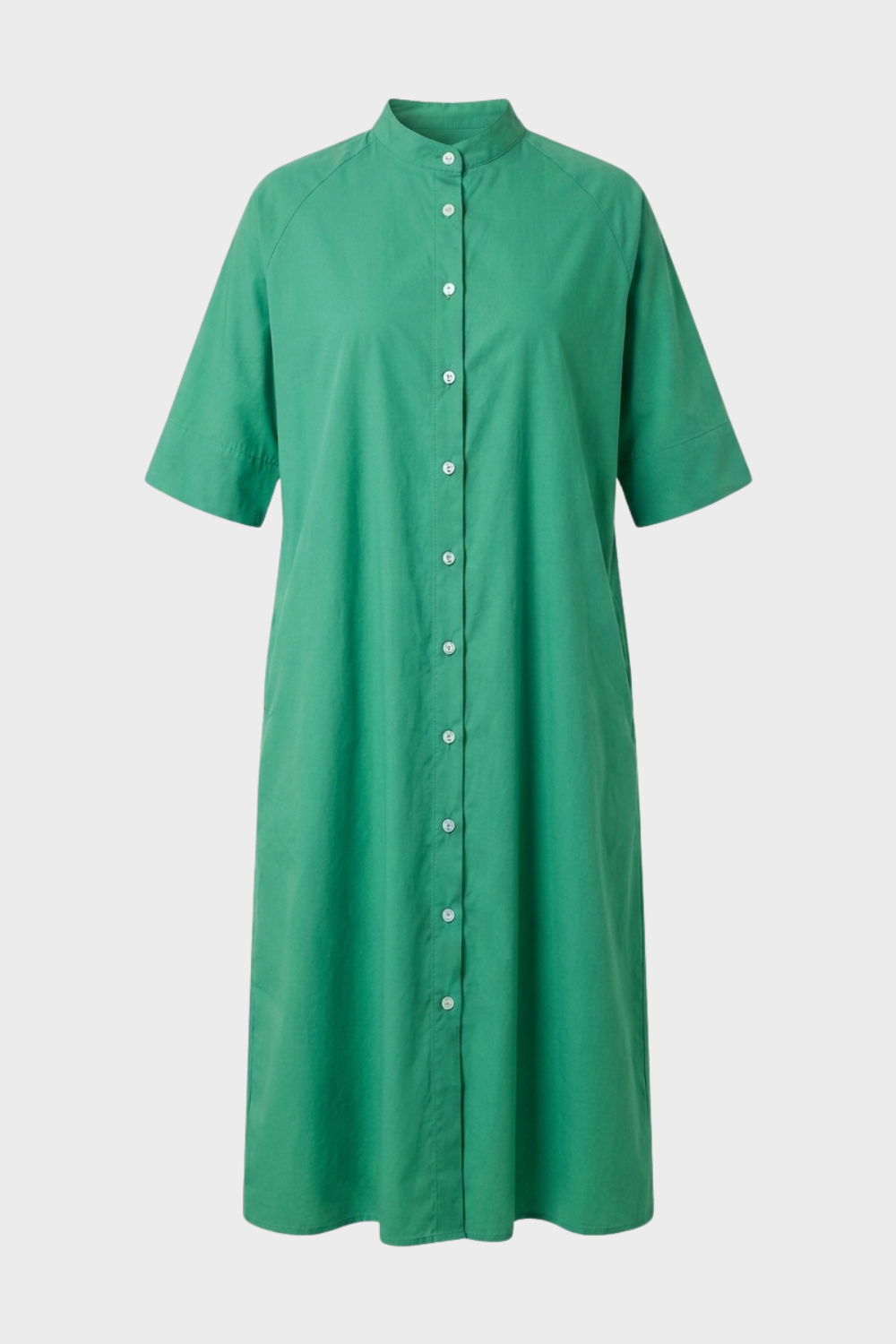 Anna-Berg | Boho Button Front Long Sleeve Midi Dress