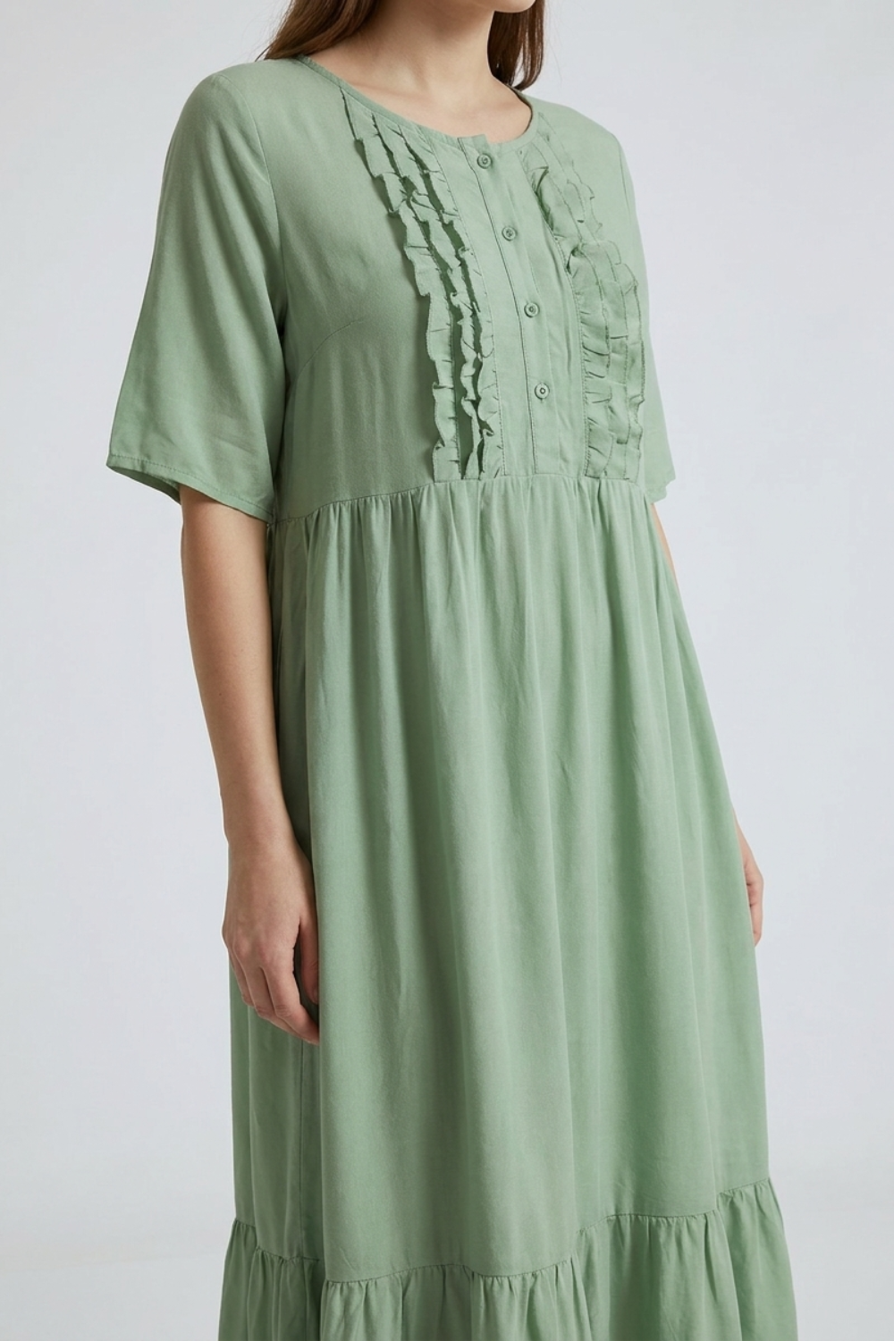 Anna-Berg | Timeless Comfort Dress with Graceful Drape