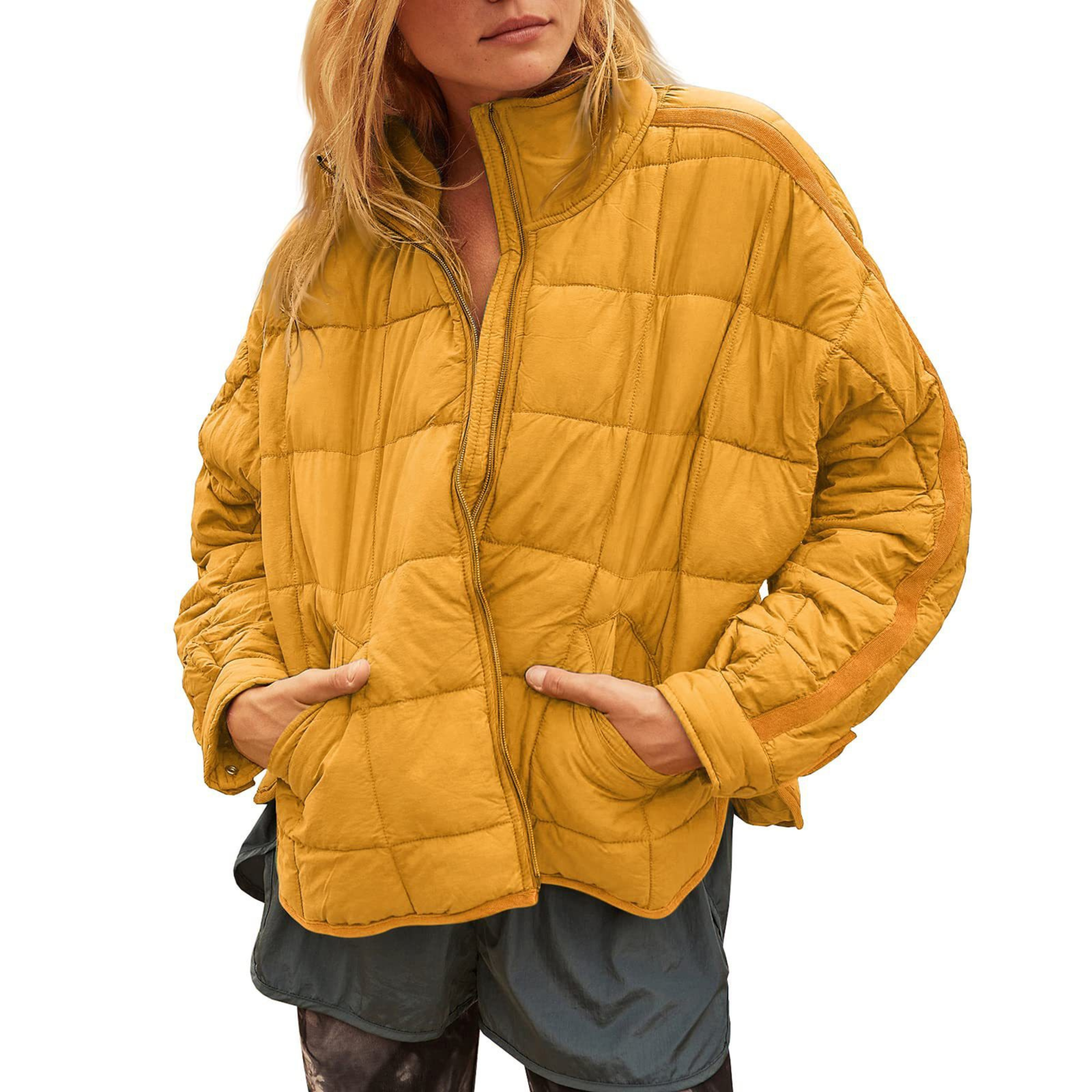 Anna-Berg | Lightweight Compact Zip Puffer Jacket
