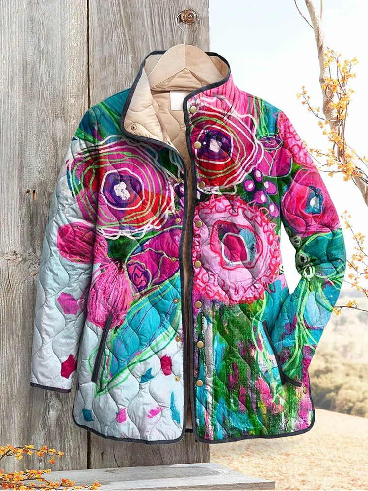 Anna-Berg | Floral Patterned Women's Jacket