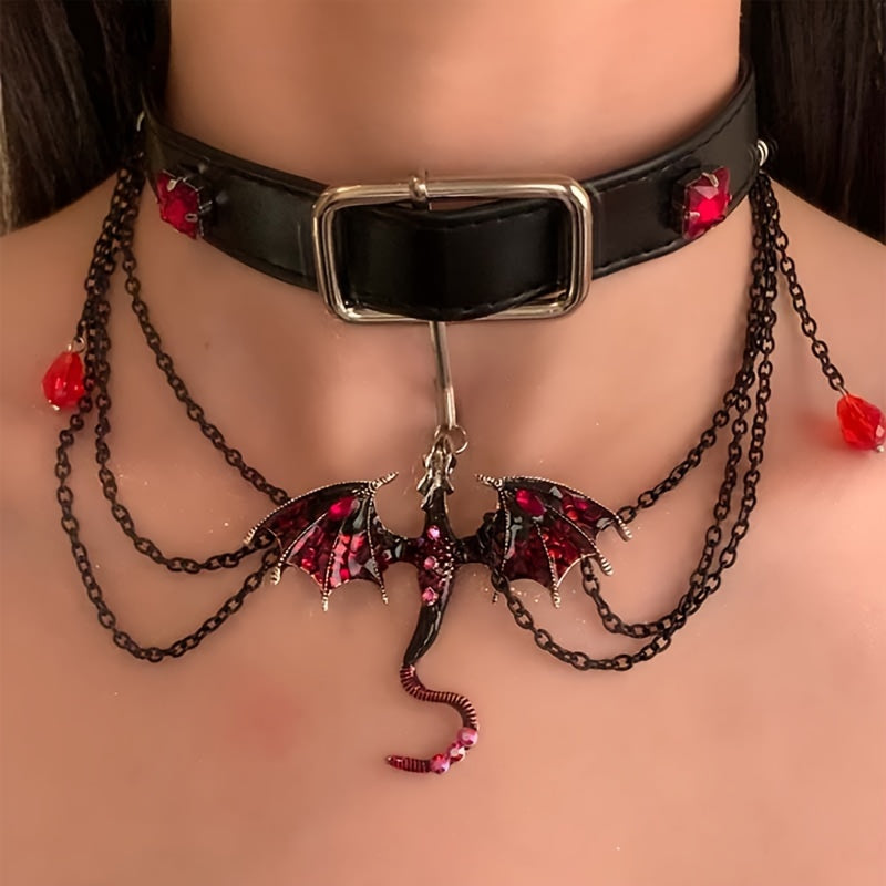 Punk Style Dragon Zodiac Tof's Necklace