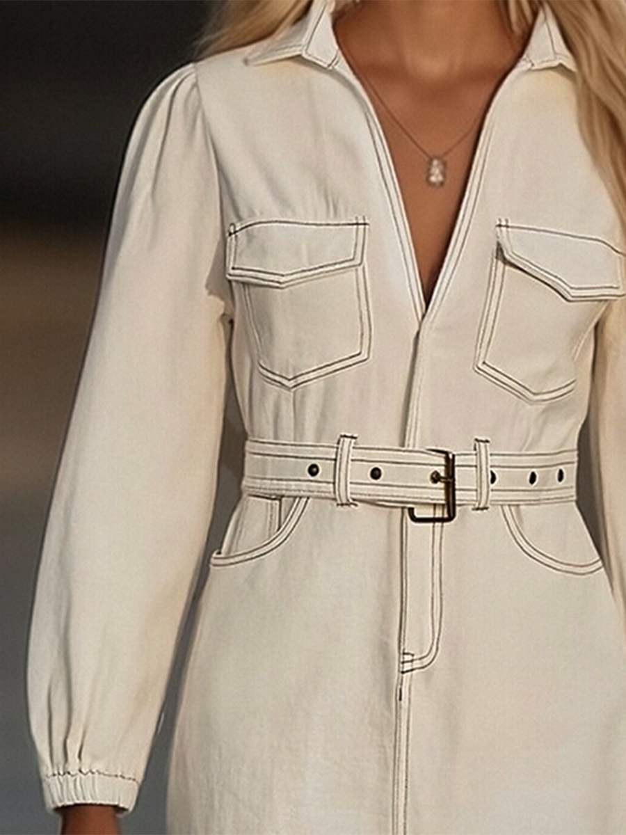 Anna-Berg | Denim Tassel Dress