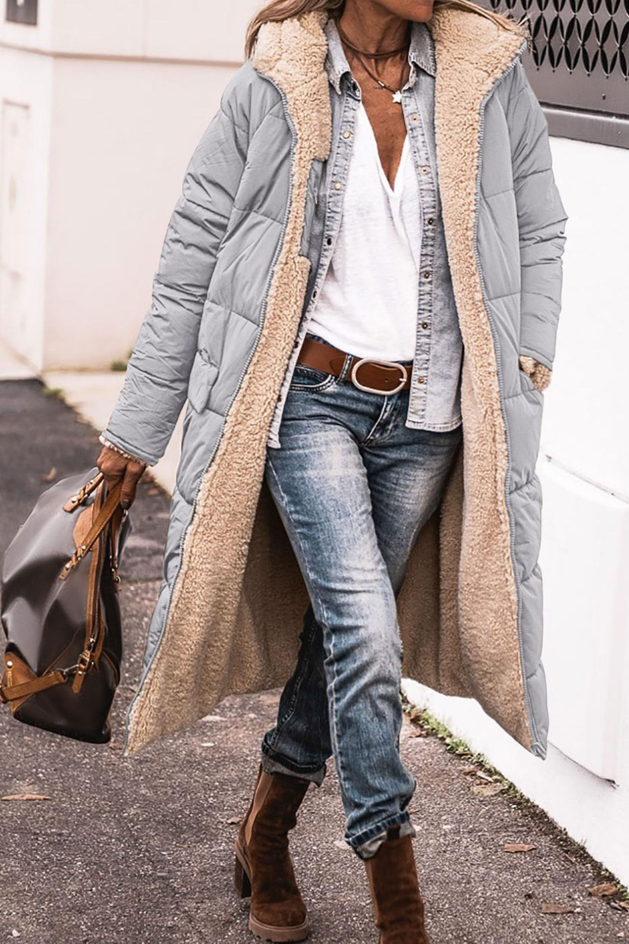 Anna-Berg | Reversible Sherpa Coat