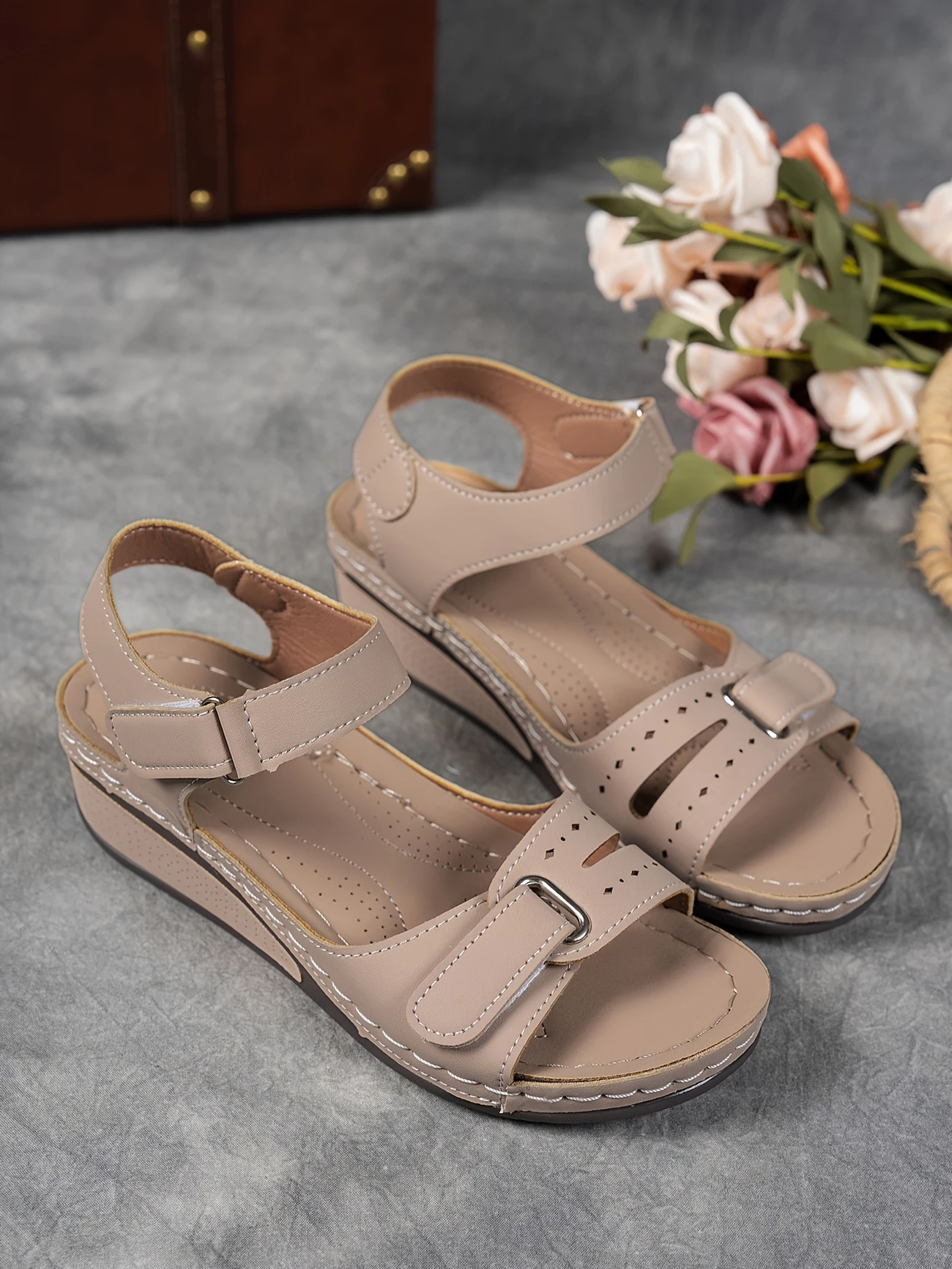 Anna-Berg | Timeless Platform Cushioned Wedge Sandals Made to Turn Heads