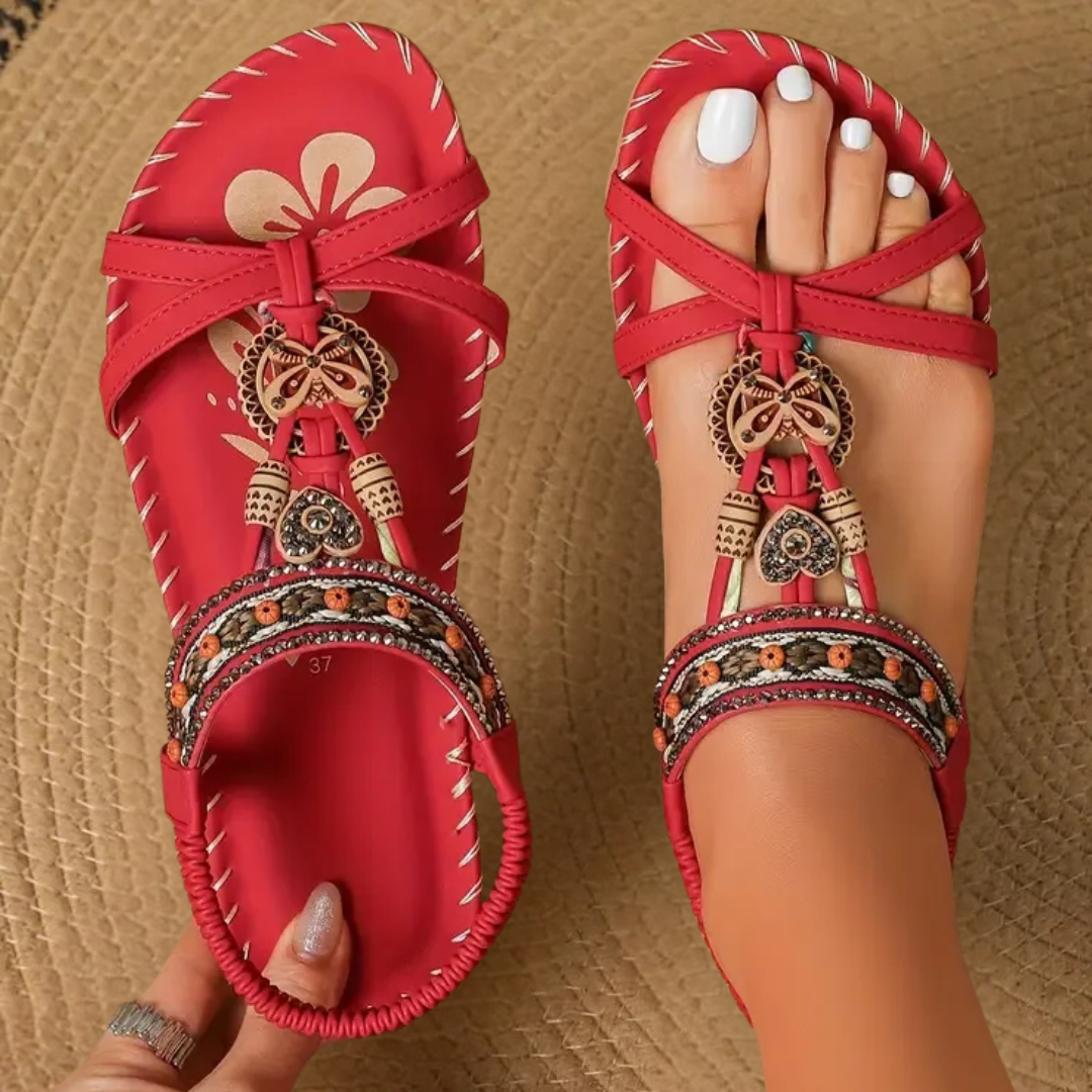 Anna-Berg | Flowing Orthopedic Sandals with Graceful Drape