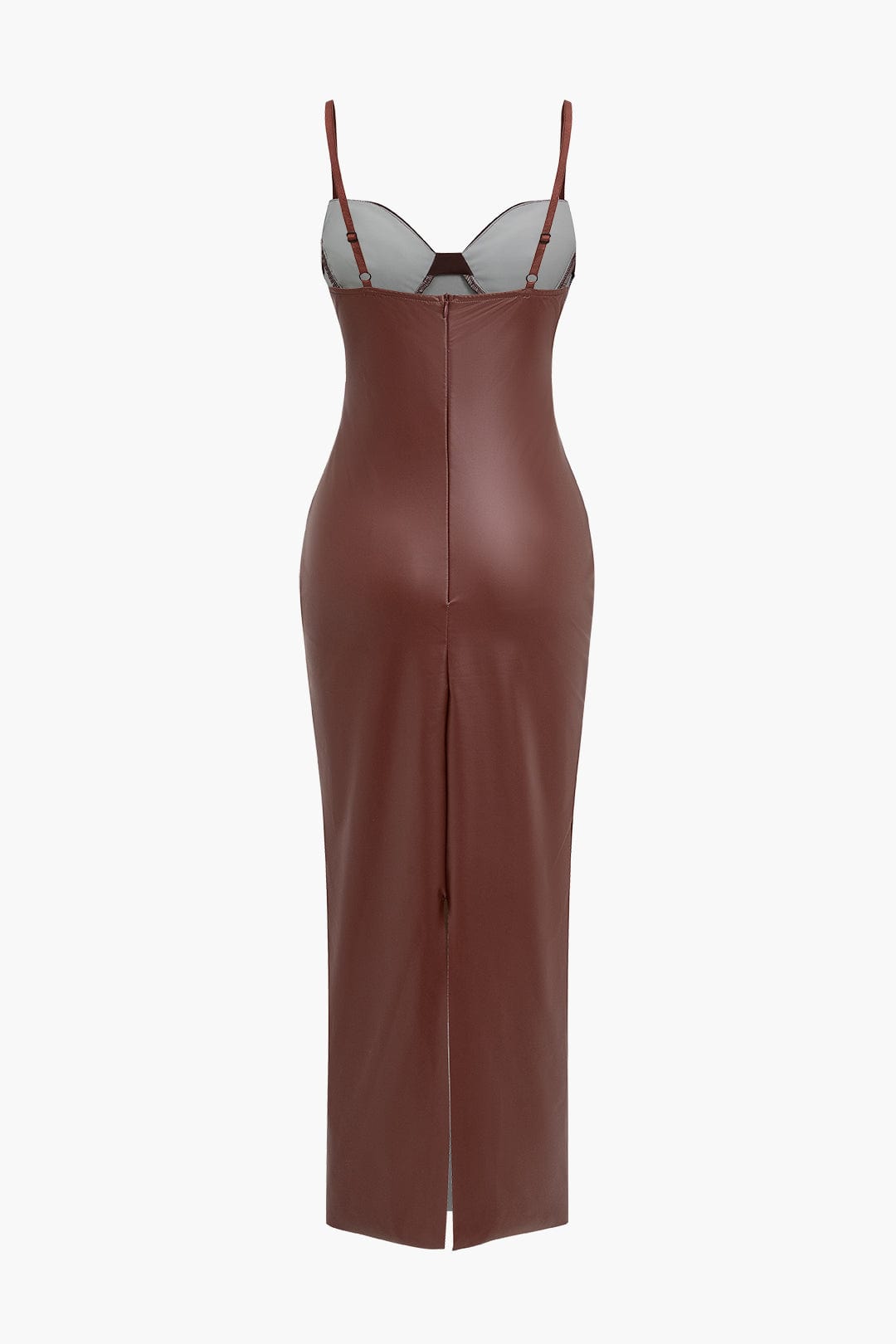Anna-Berg | Statement Seductive Leather Maxi Dress – Sexy & Elegant