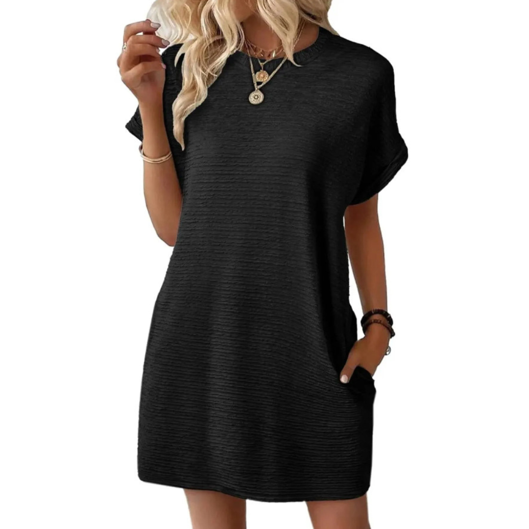 Anna-Berg | Elegant Casual Round Neck Summer Dress
