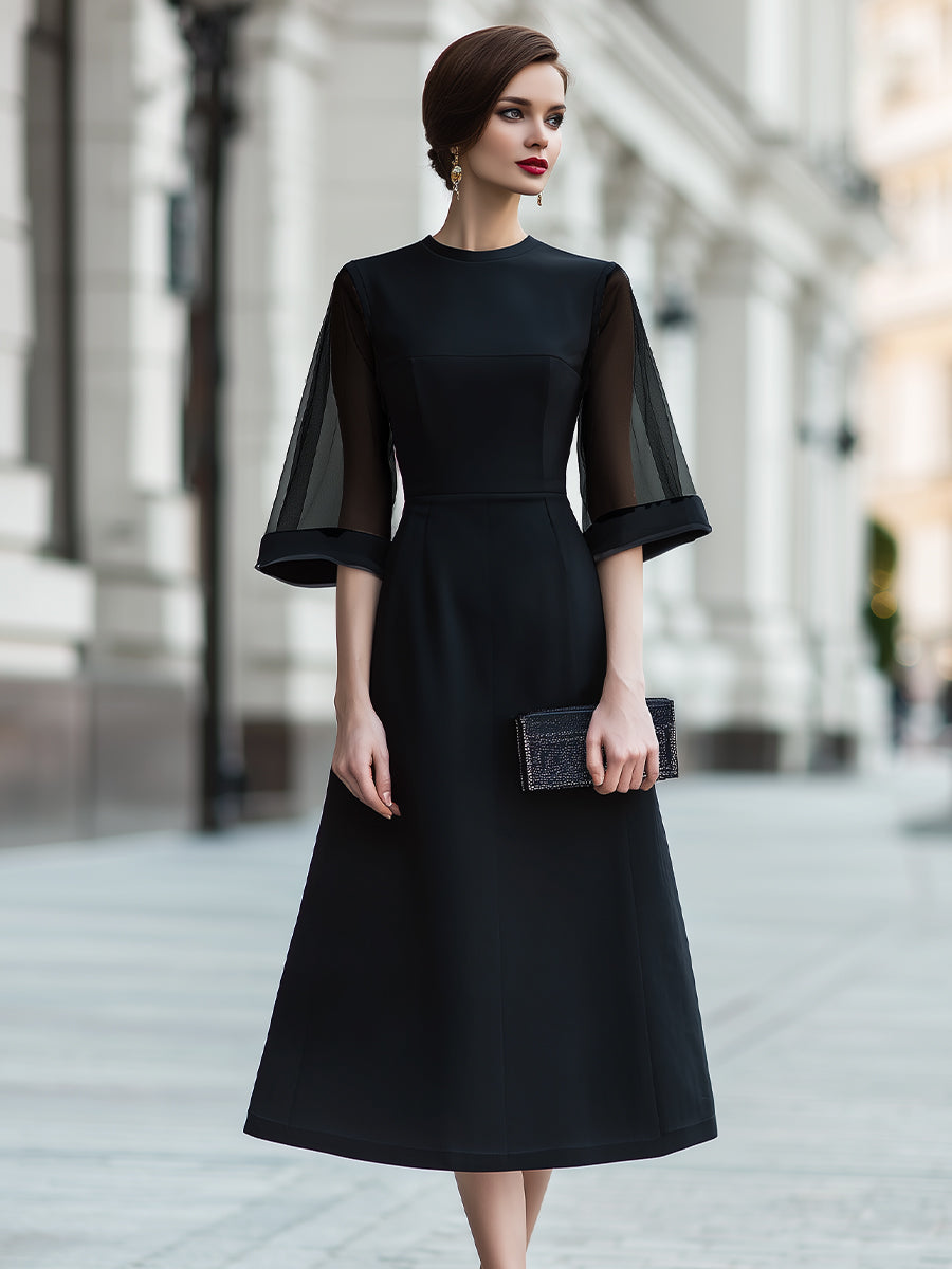 Anna-Berg | Sheer Sleeve Dress
