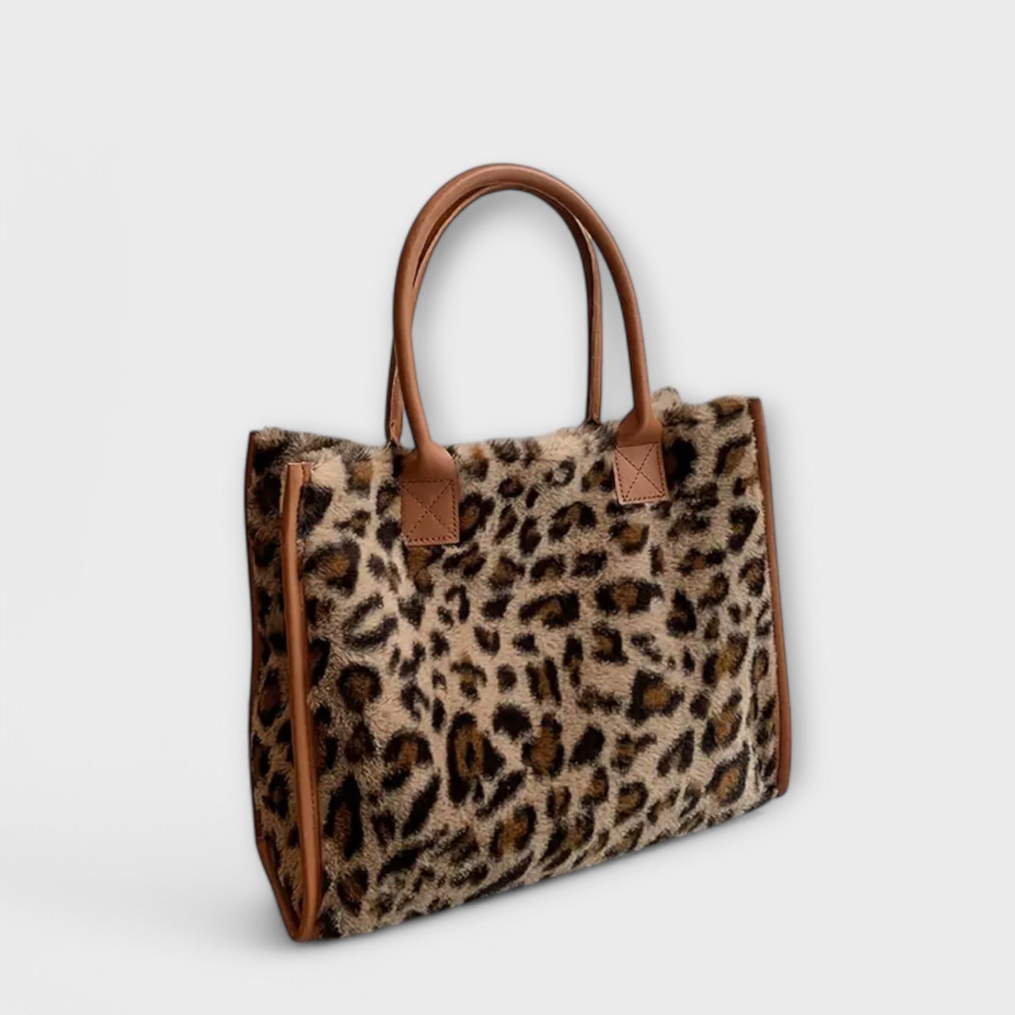 Anna-Berg | Tote - Plush, Leopard Print