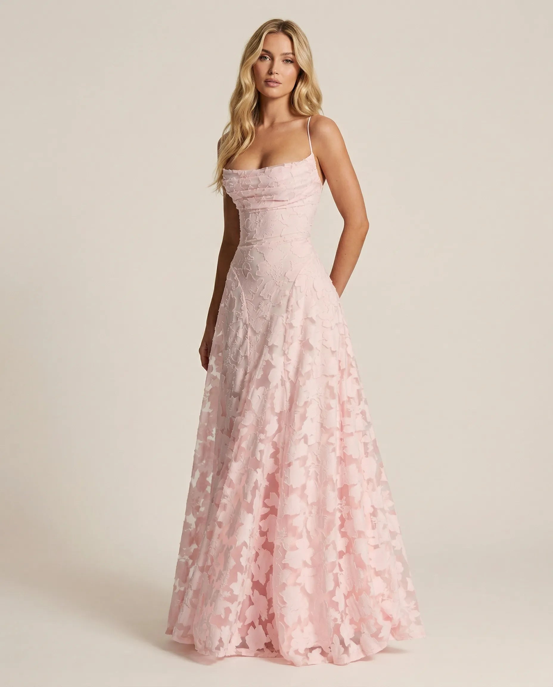 Anna-Berg | Sculpted Blooming Grace Maxi Dress Made to Turn Heads