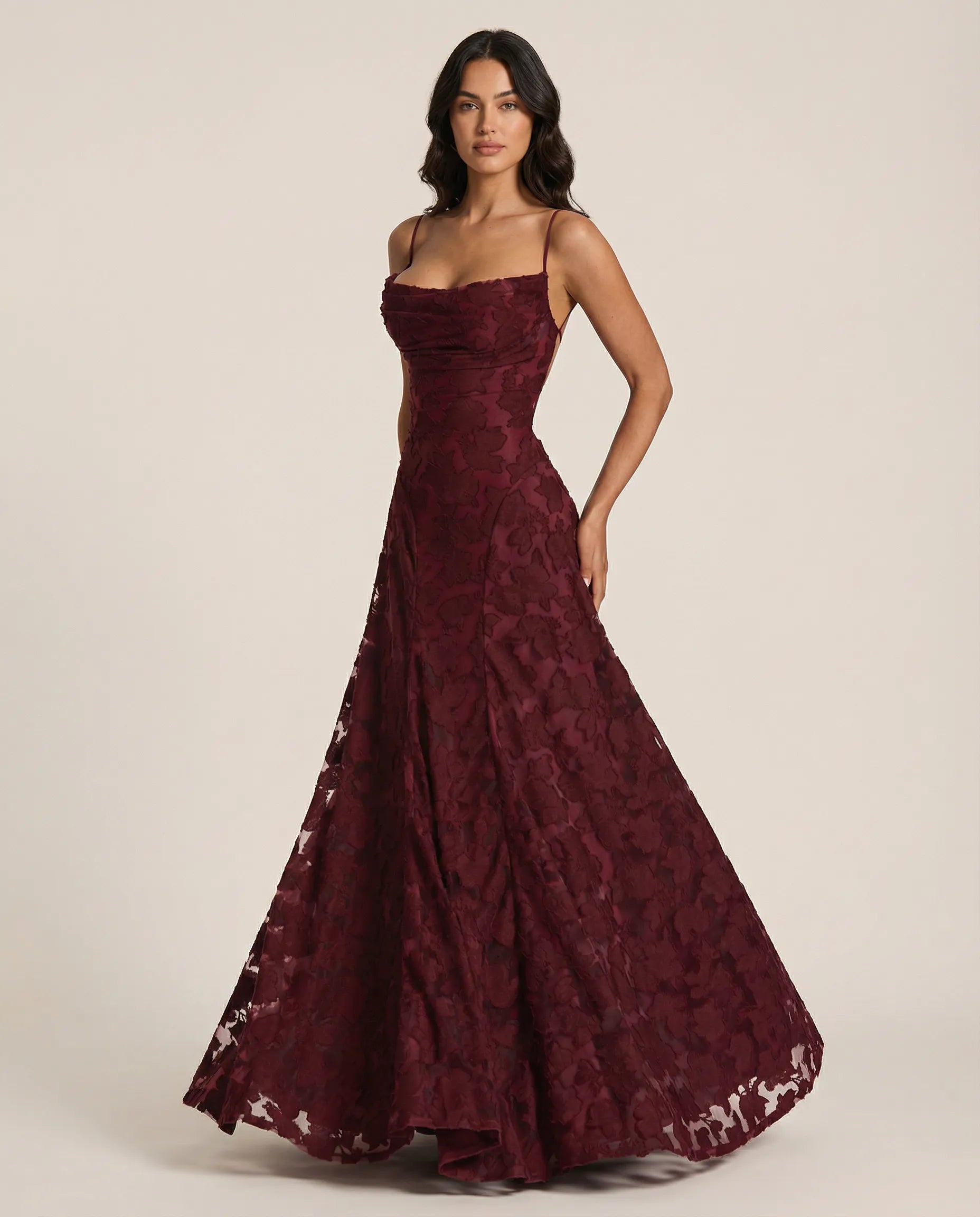Anna-Berg | Sculpted Blooming Grace Maxi Dress Made to Turn Heads