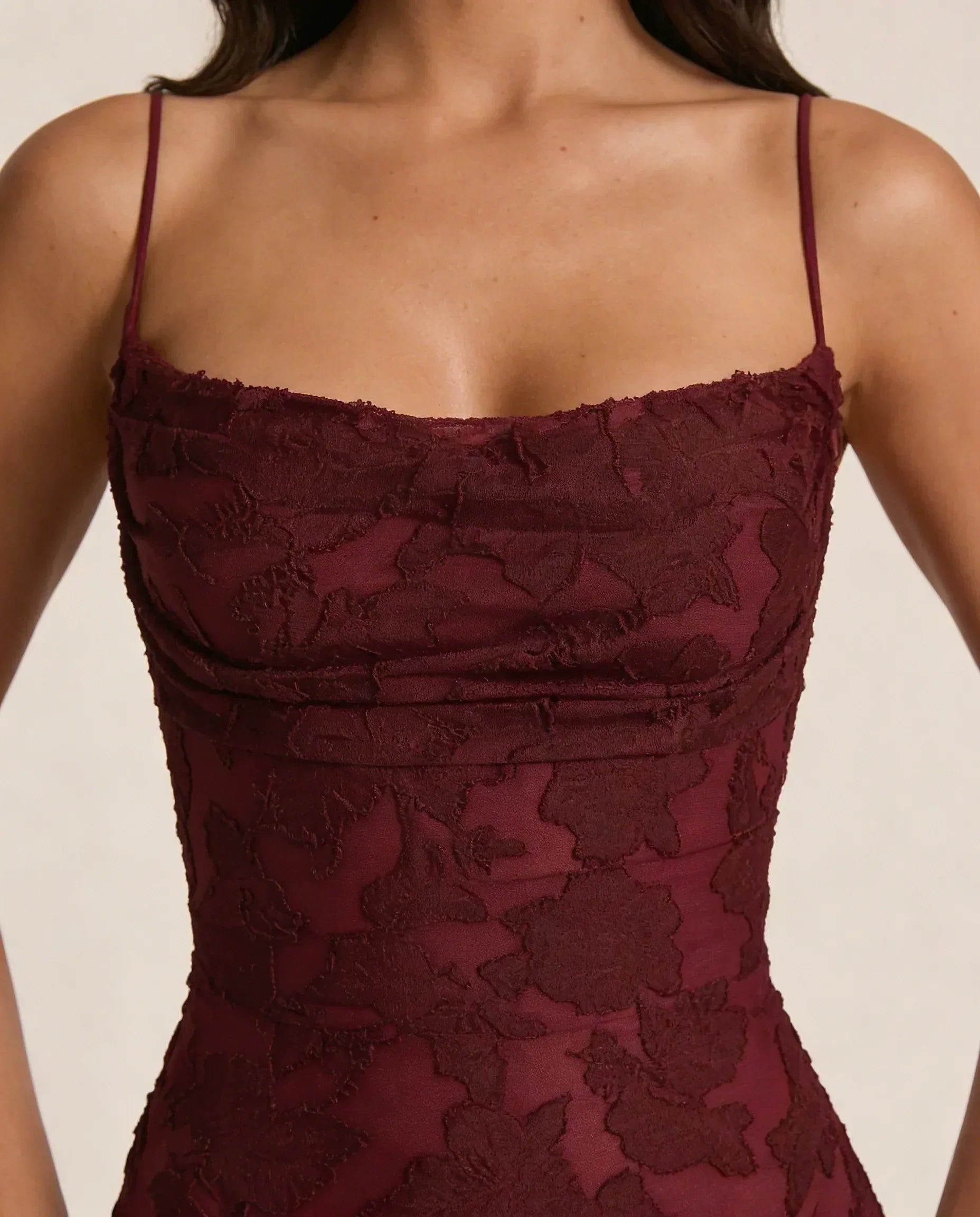 Anna-Berg | Sculpted Blooming Grace Maxi Dress Made to Turn Heads