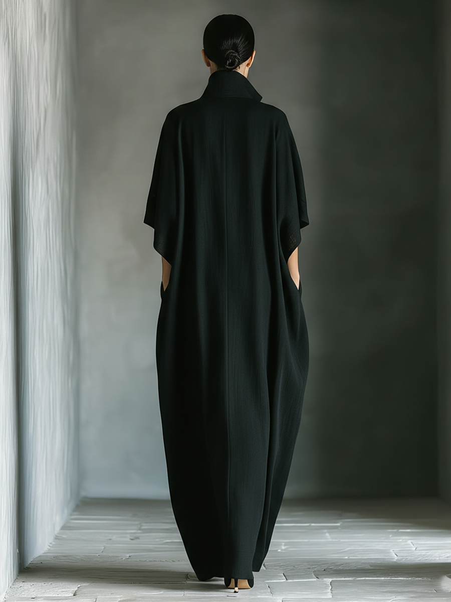 Anna-Berg | Black Cotton Dress