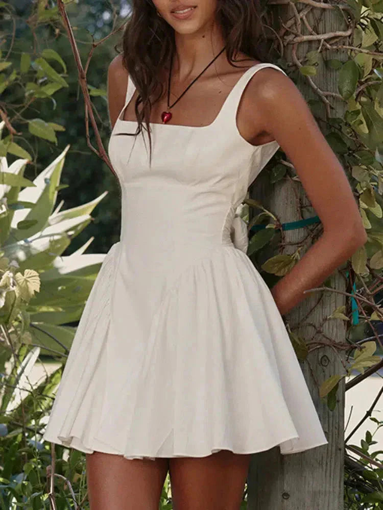 Anna-Berg | Bow Waist Backless Dress
