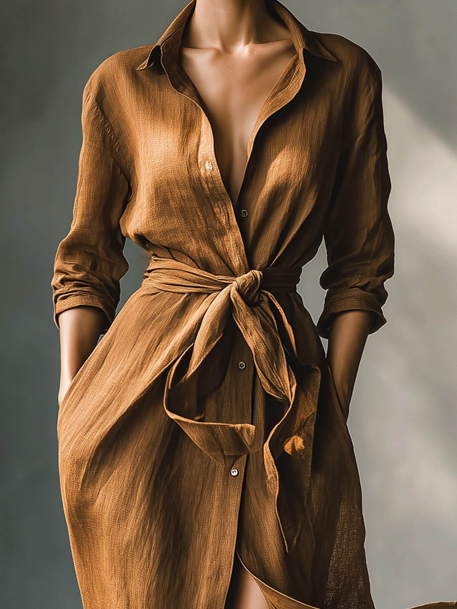 Anna-Berg | Brown Dress