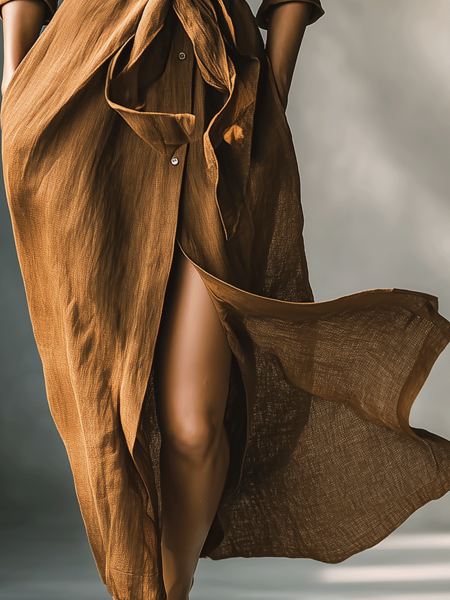 Anna-Berg | Brown Dress