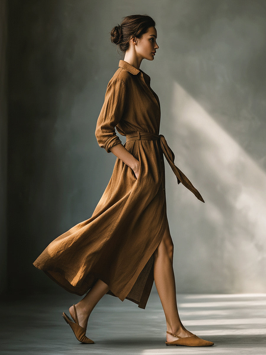 Anna-Berg | Brown Dress