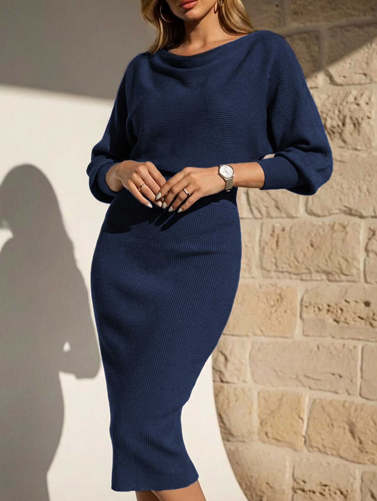 Anna-Berg | ELEGANT SLIM FIT KNIT Dress