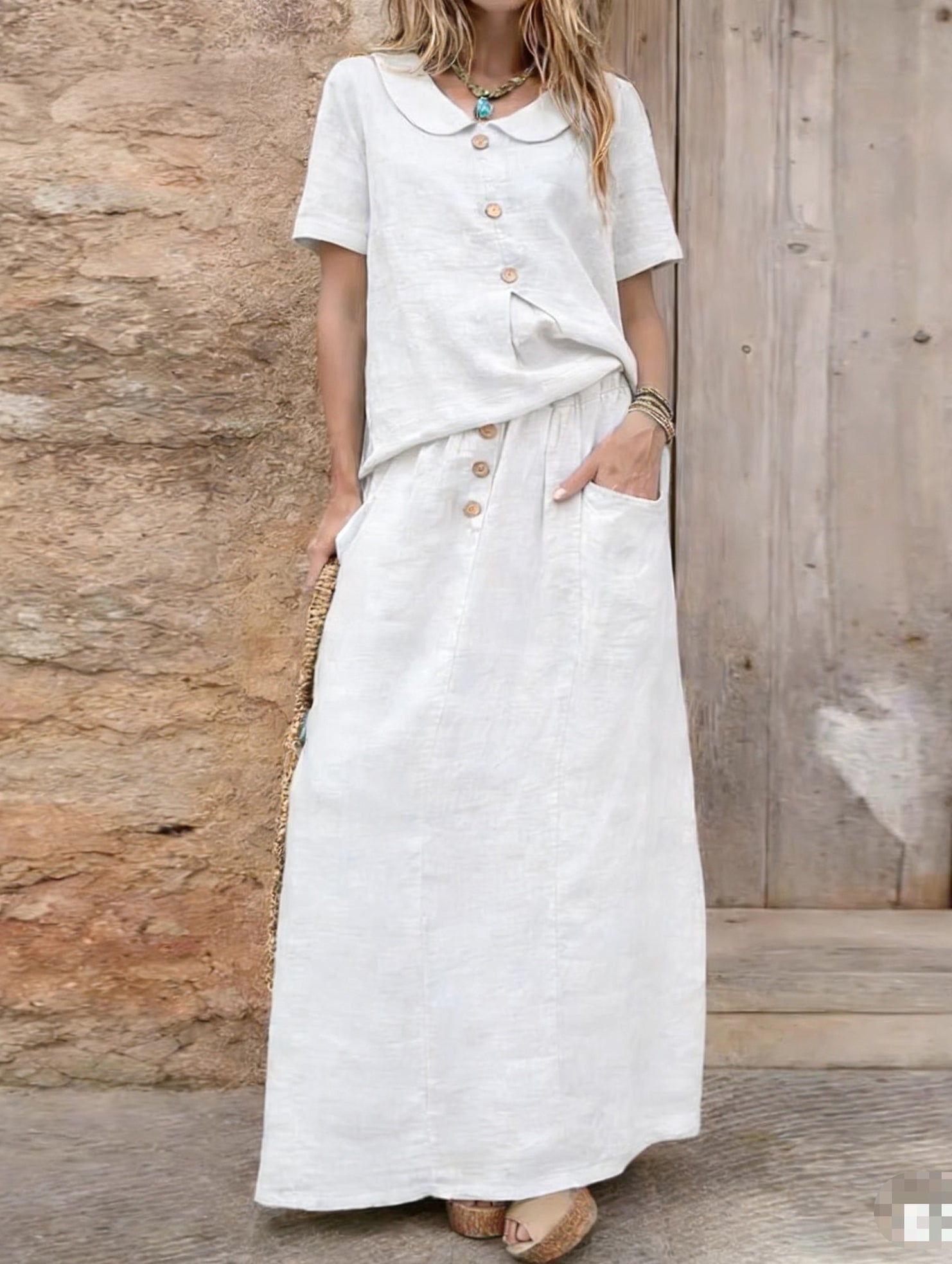 Anna-Berg | Casual Solid Color Loose Dress