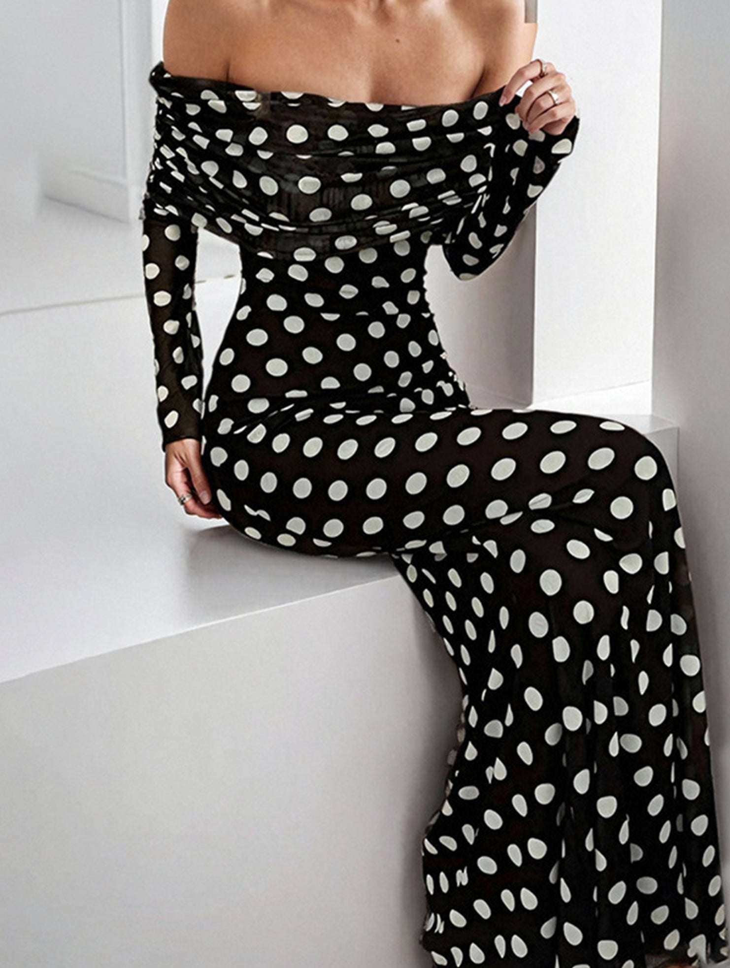 Anna-Berg | Polka Dot Sexy And Elegant Dress