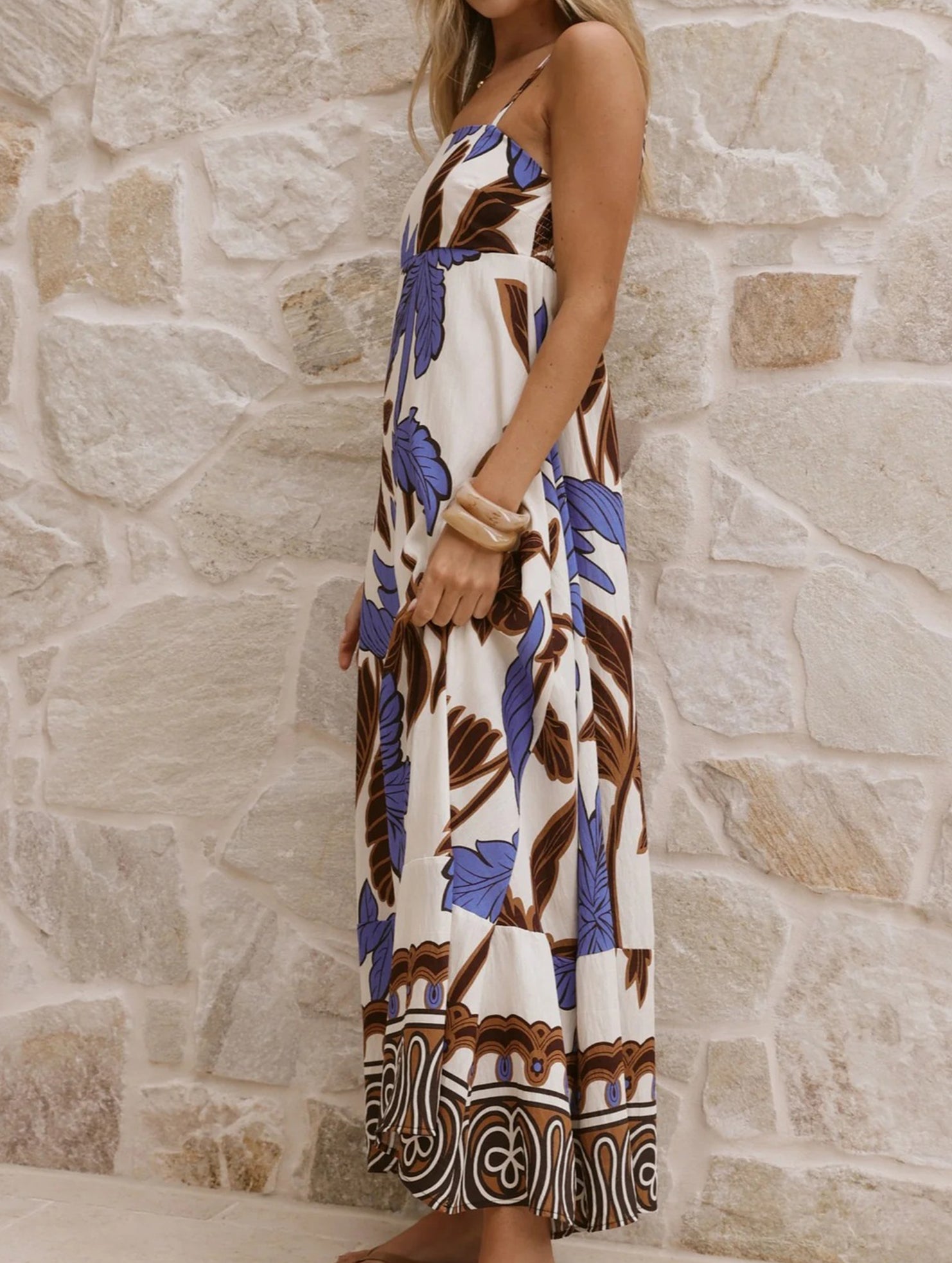 Anna-Berg | Tropical Print Cami Dress