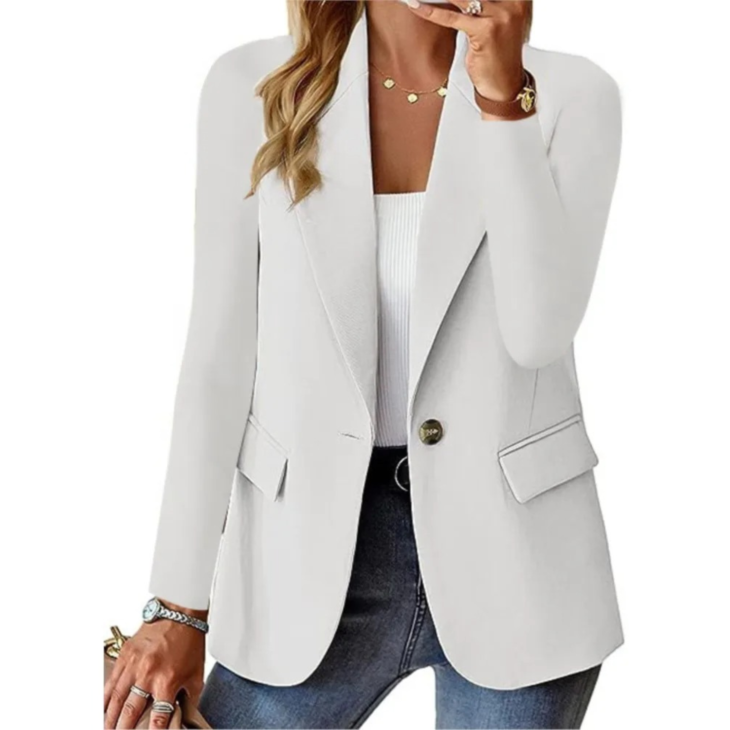 Anna-Berg | Tailored Long Sleeve Blazer