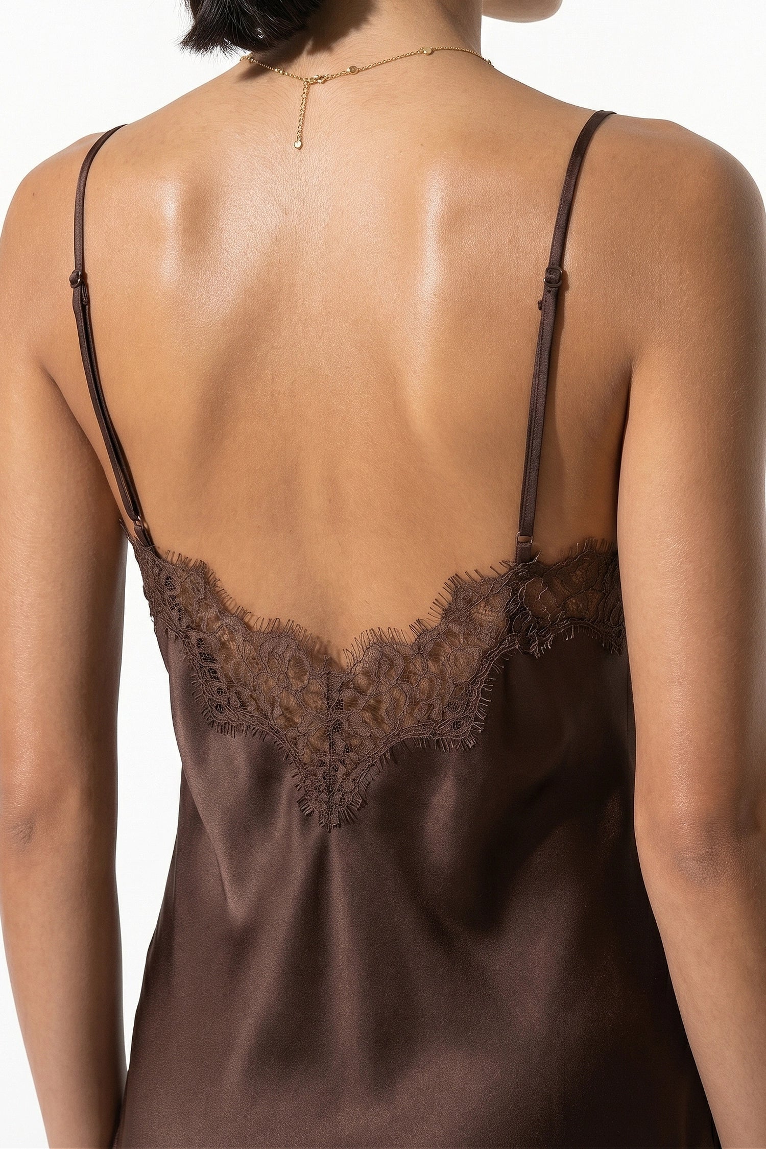 Anna-Berg | Lace Slip Backless Spaghetti Strap Dress