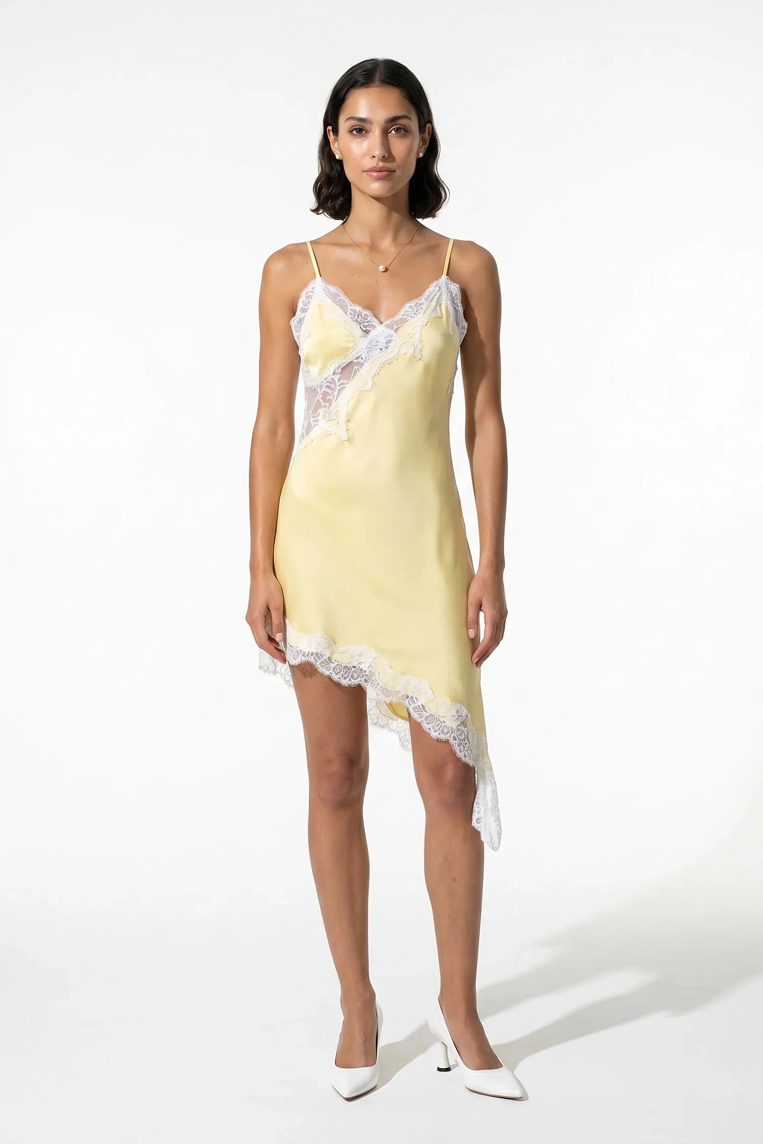 Anna-Berg | Lace Slip Backless Spaghetti Strap Dress