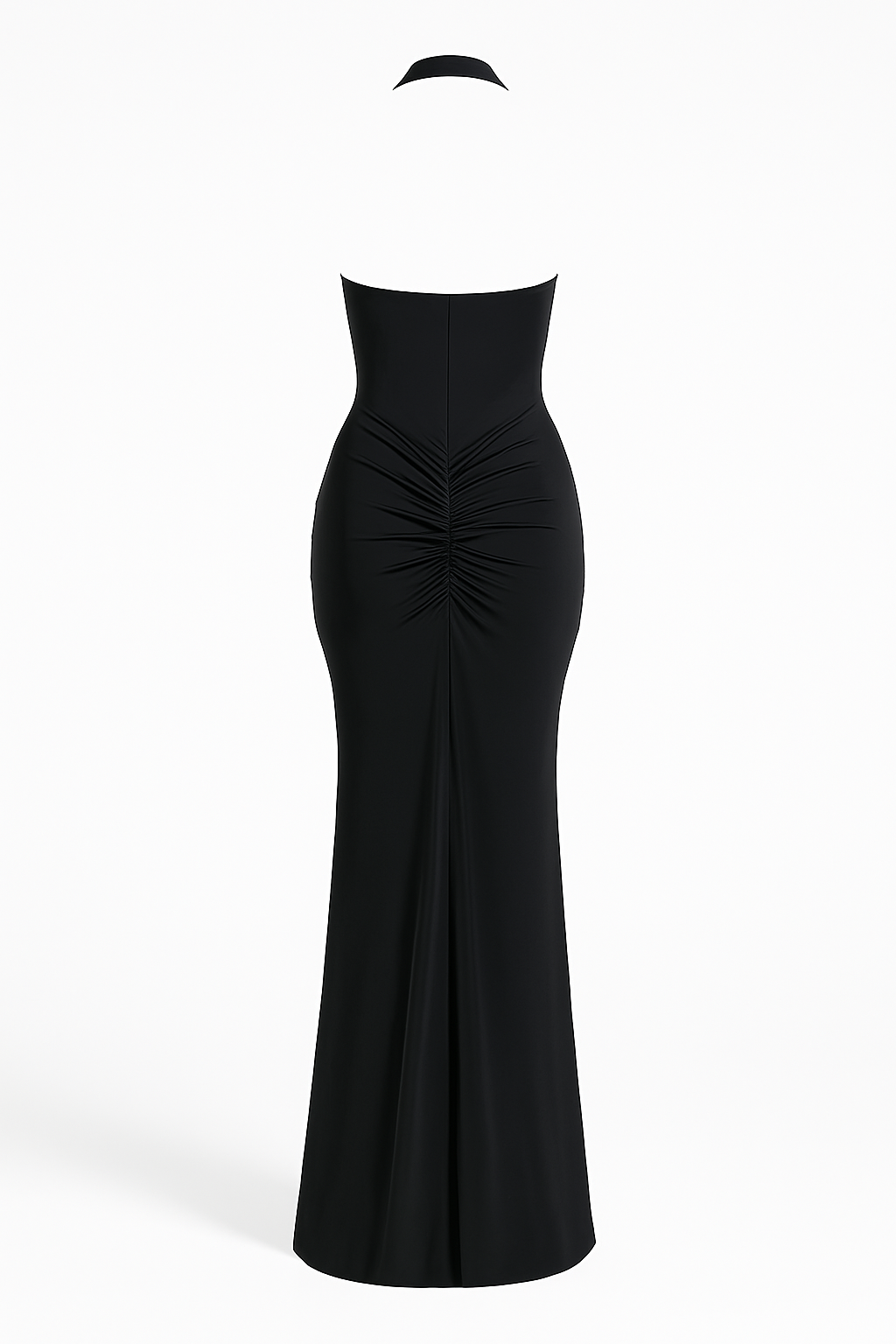 Anna-Berg | Satin Lace-Up Bodice Pleated Waist Dress