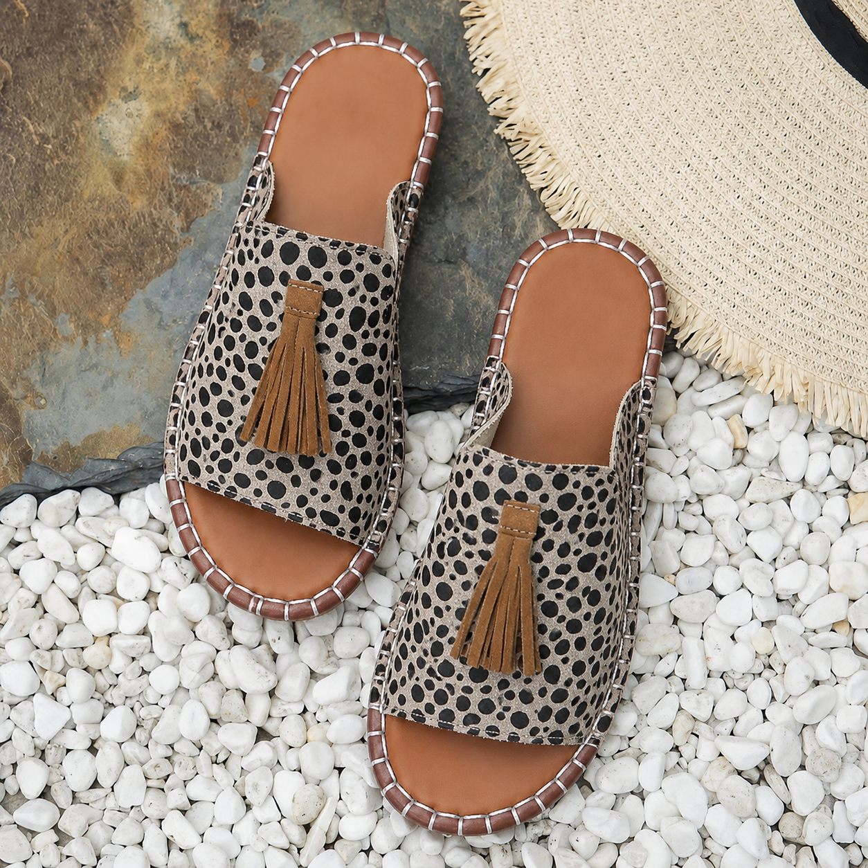 Anna-Berg | Flowing Comfortable Flat Sandals Made to Turn Heads