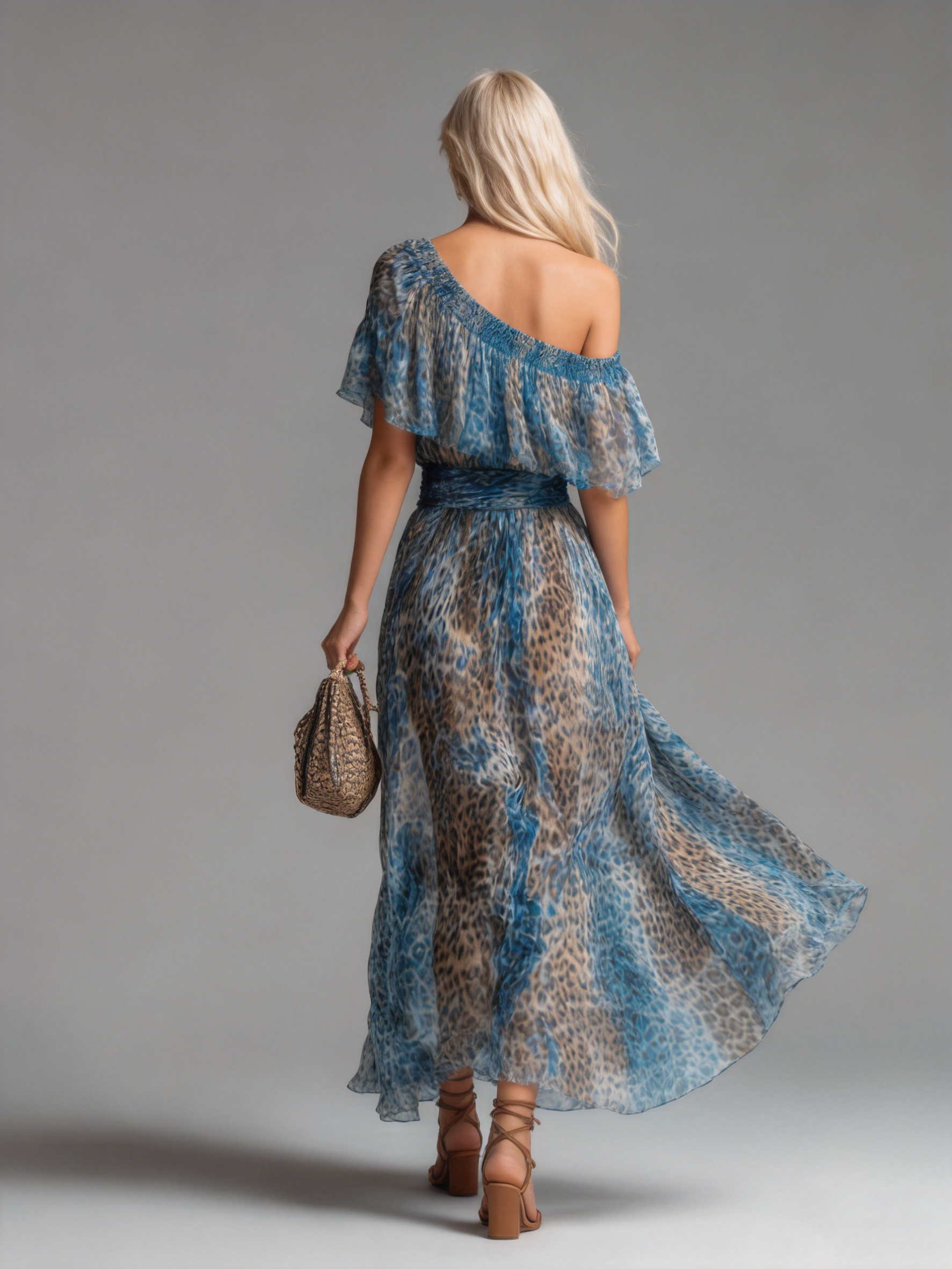 Anna-Berg | Chiffon Off-Shoulder Evening Dress
