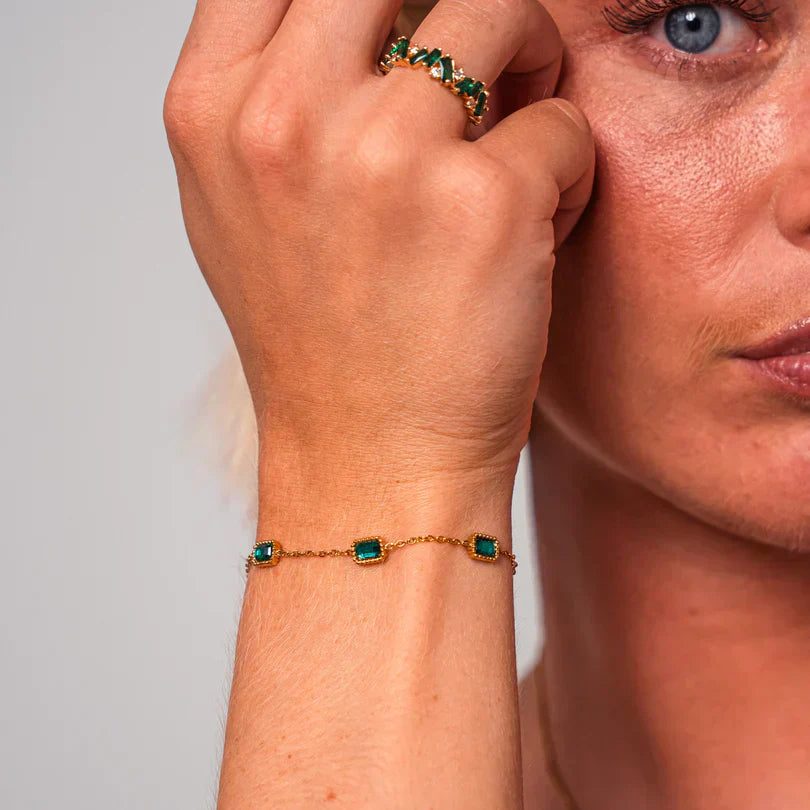 Emerald Trinity Armband