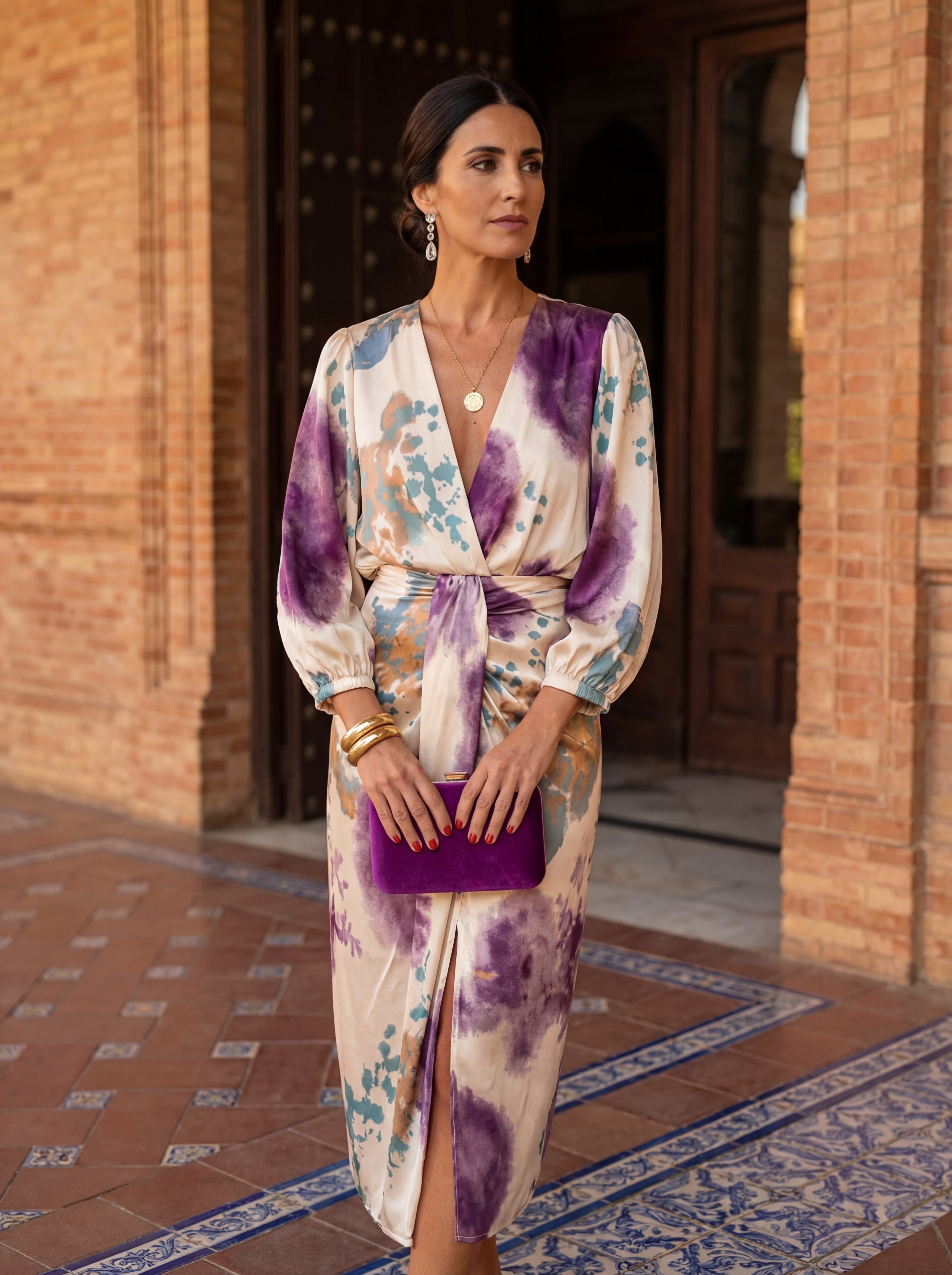 Anna-Berg | Sculpted Valeria - V-Neck Dress in a Flattering Cut