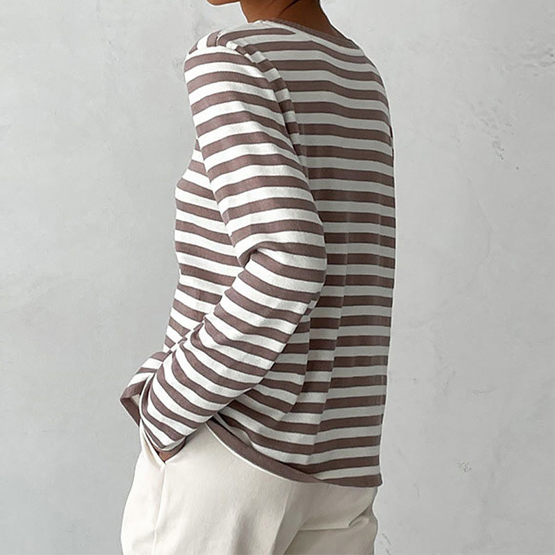 Anna-Berg | Striped Long-Sleeve Shirt