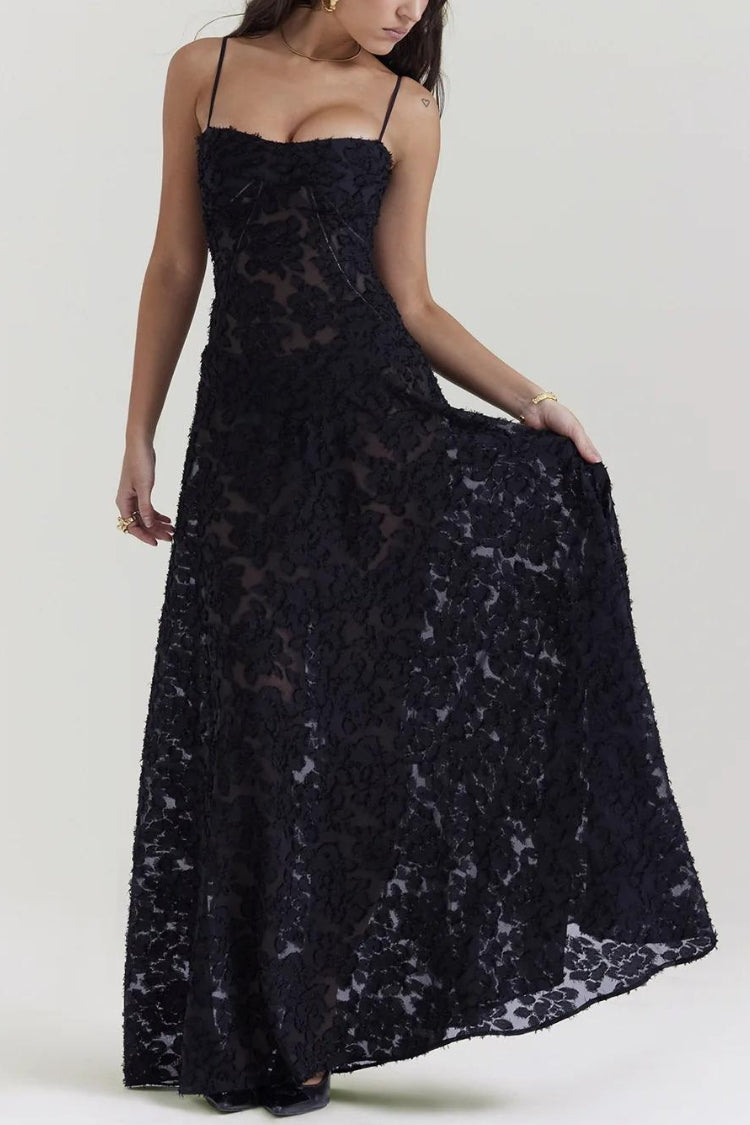 Anna-Berg | Floral Lace-Up Dress