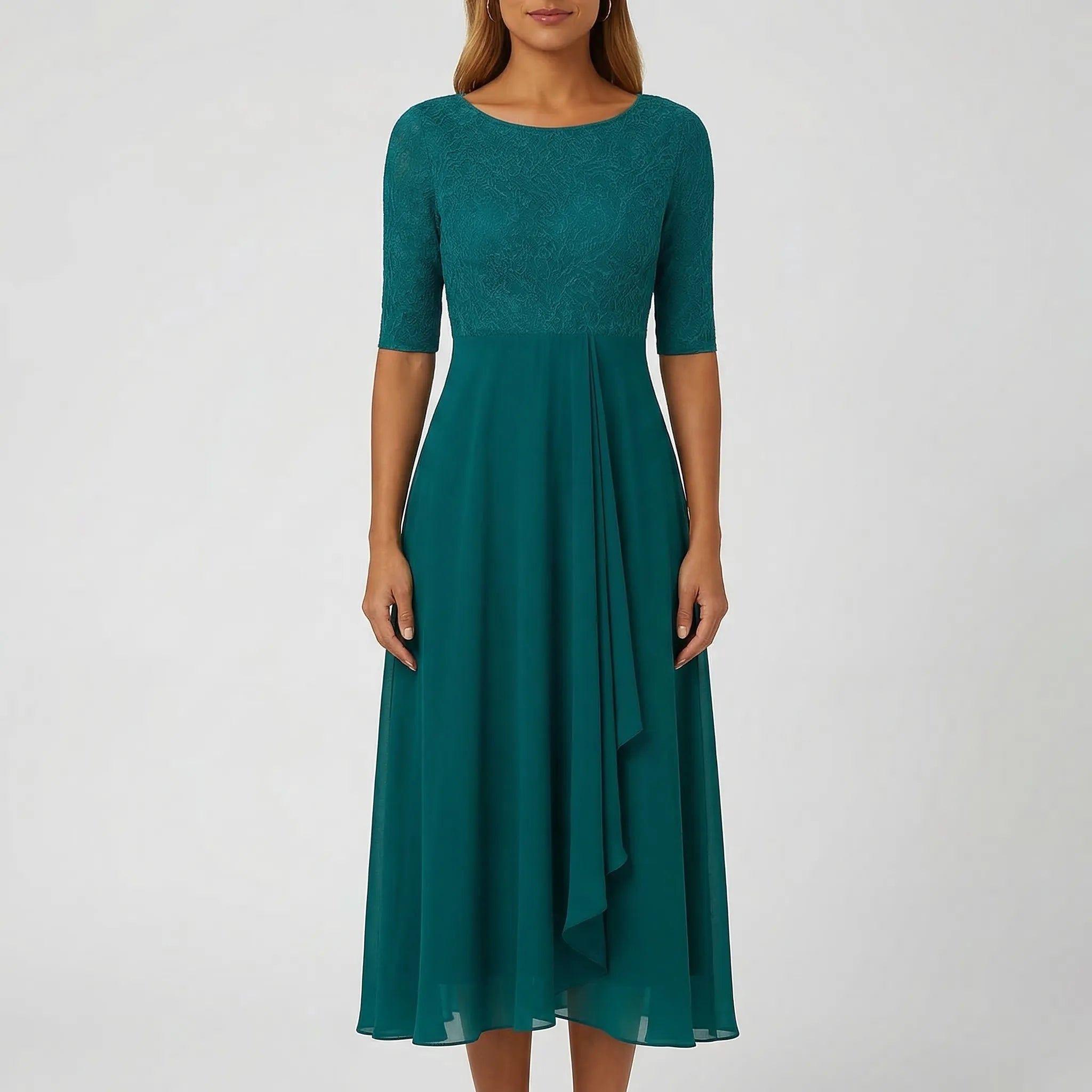 Anna-Berg | A-Line With Lace Bodice Dress