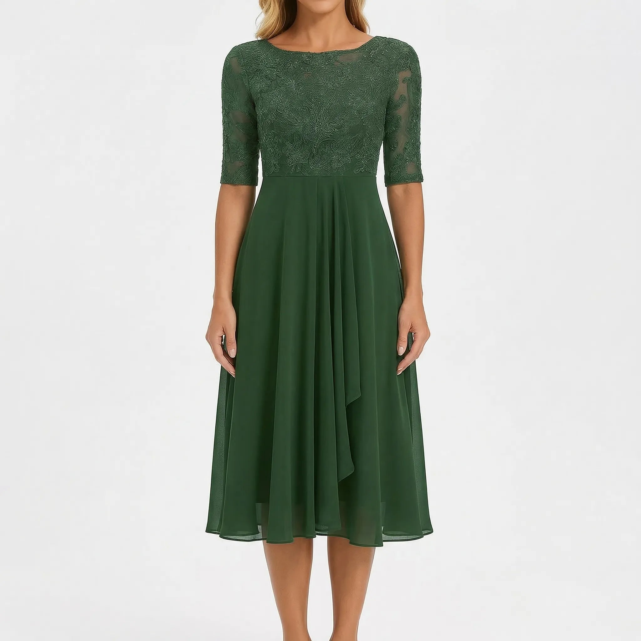 Anna-Berg | A-Line With Lace Bodice Dress