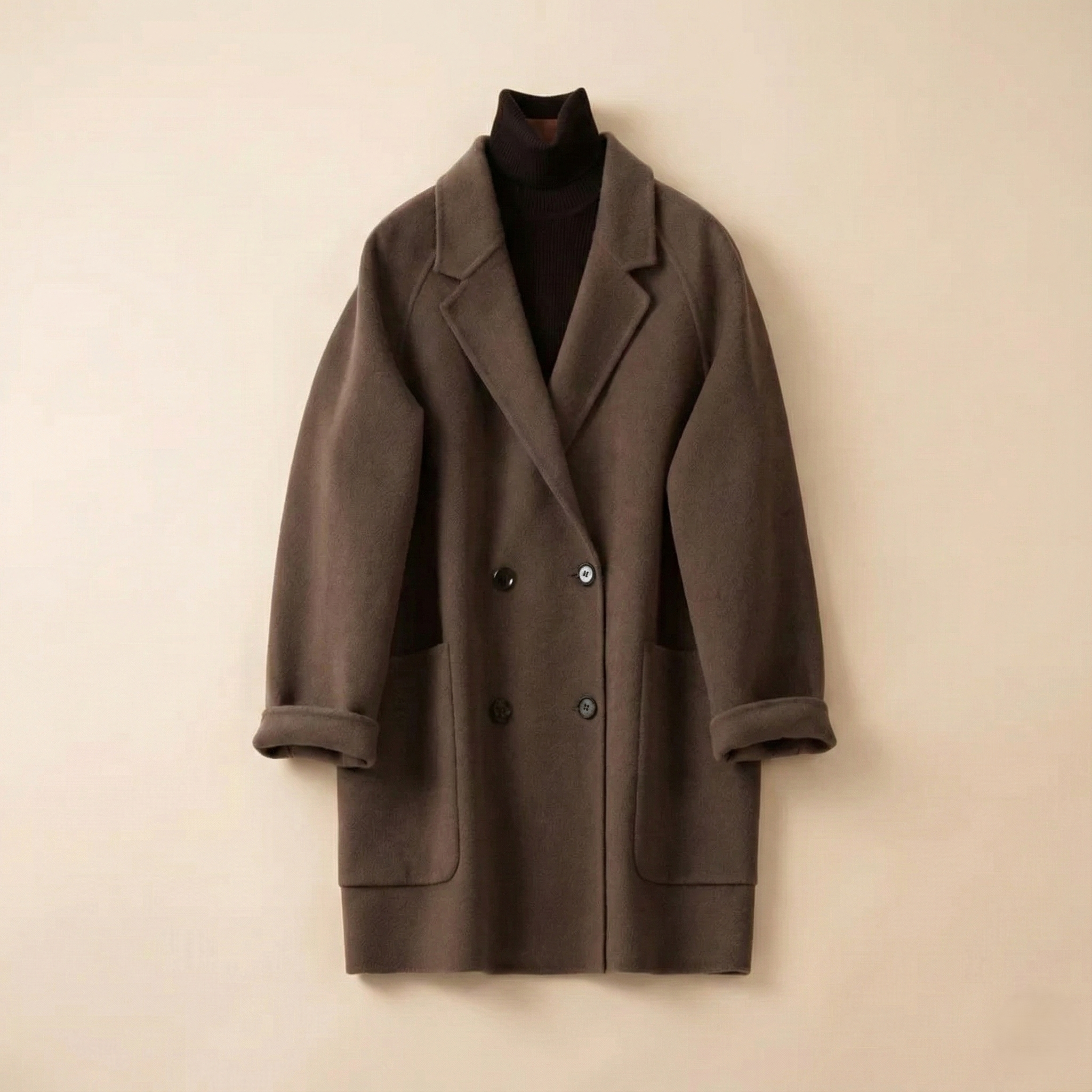 Anna-Berg | Wool Herringbone Coat