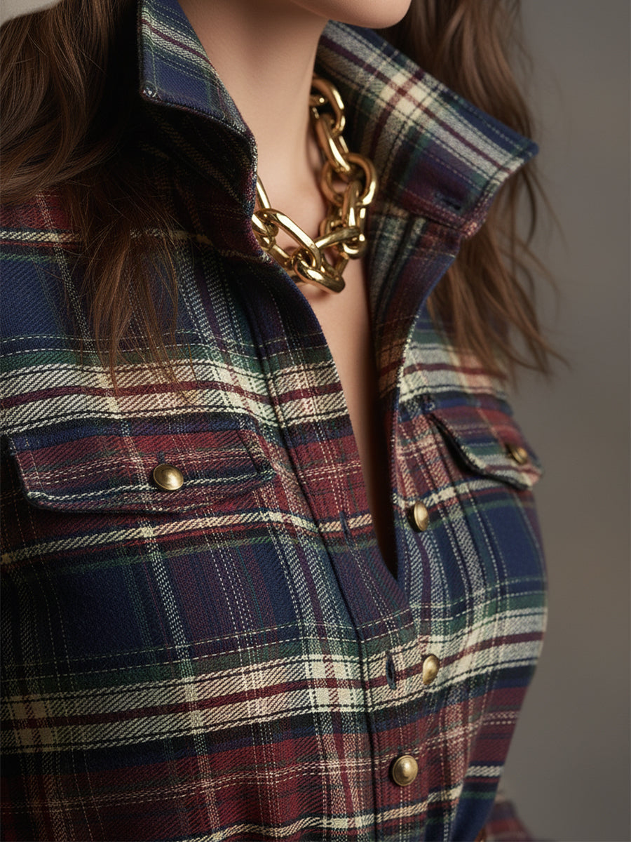 Anna-Berg | Brown Casual Dress