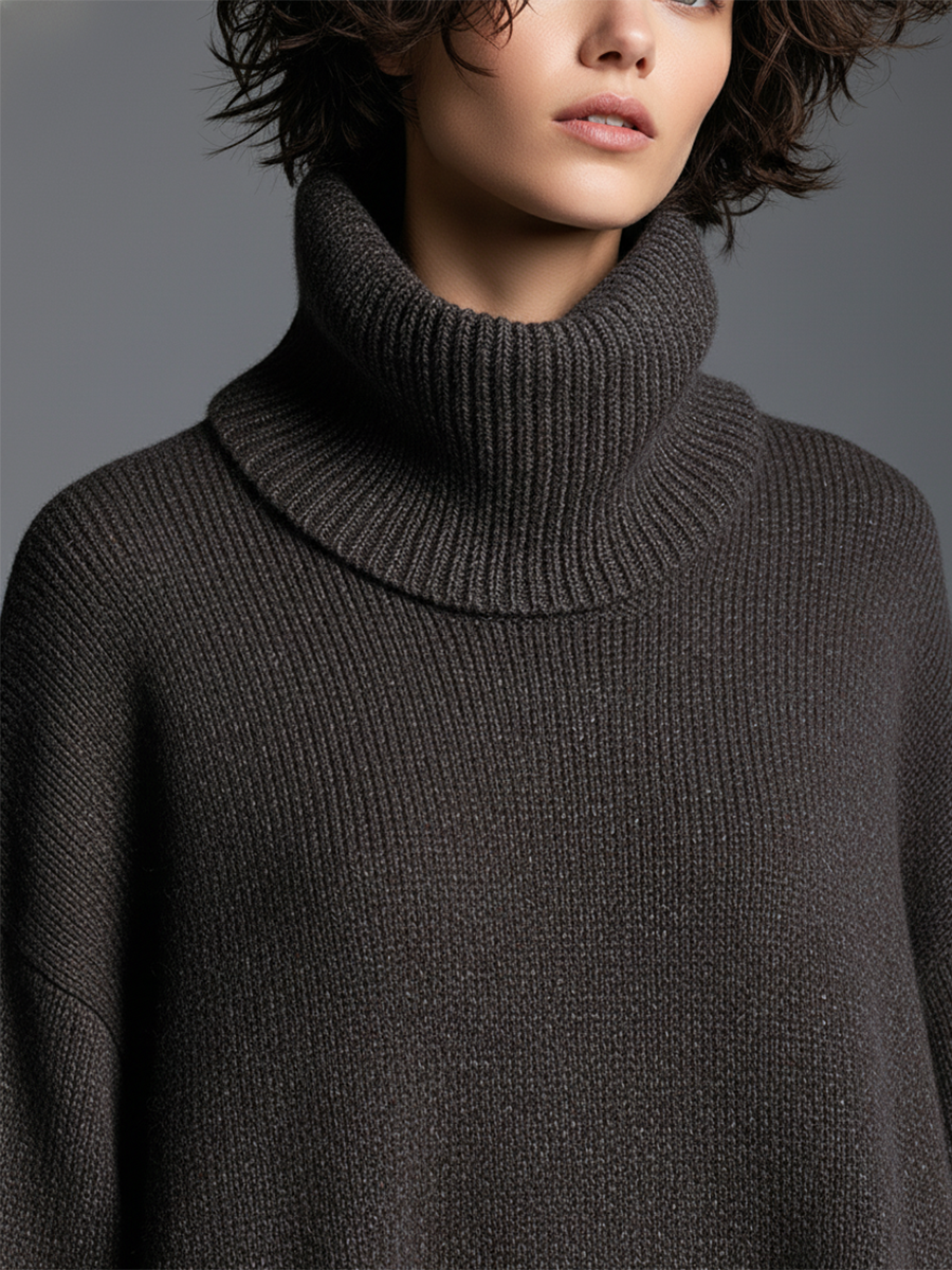 Anna-Berg | Brown Knit Dress