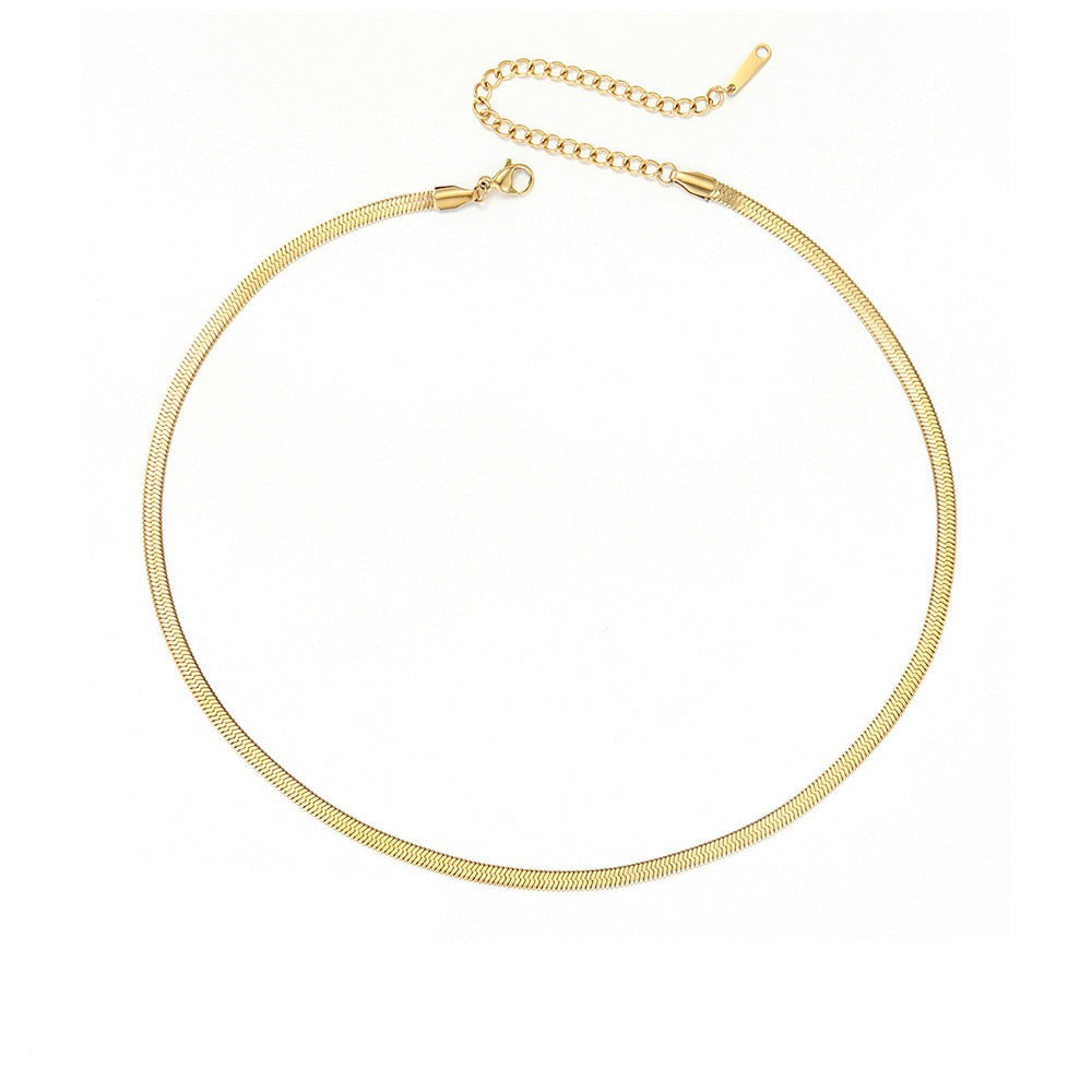 Stella Fishbone Chain Necklace